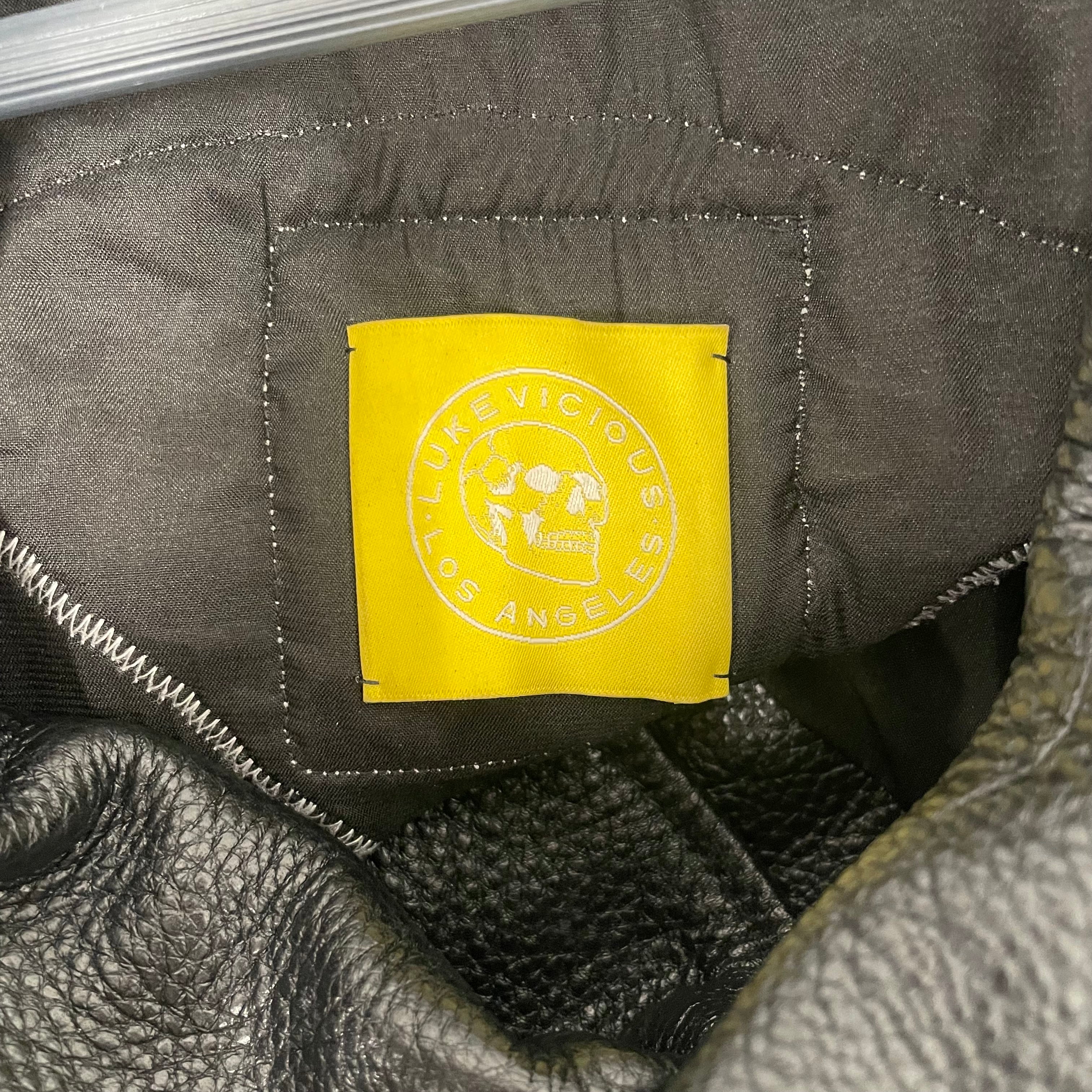 LUKE VICIOUS/Leather Jkt/L/Leather/BLK/All Over Print/ATLANTA PATCH view 3