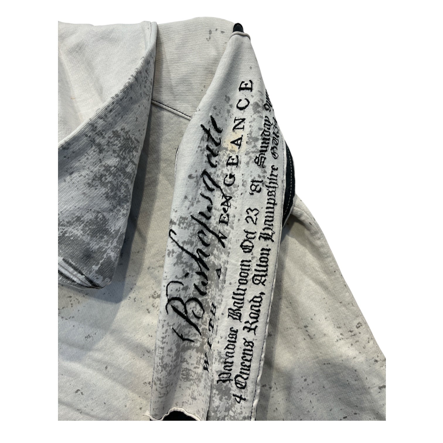 SALVAGE/Zip Up Hoodie/S/Graphic/Cotton/WHT/The Rebel Spirit view 3