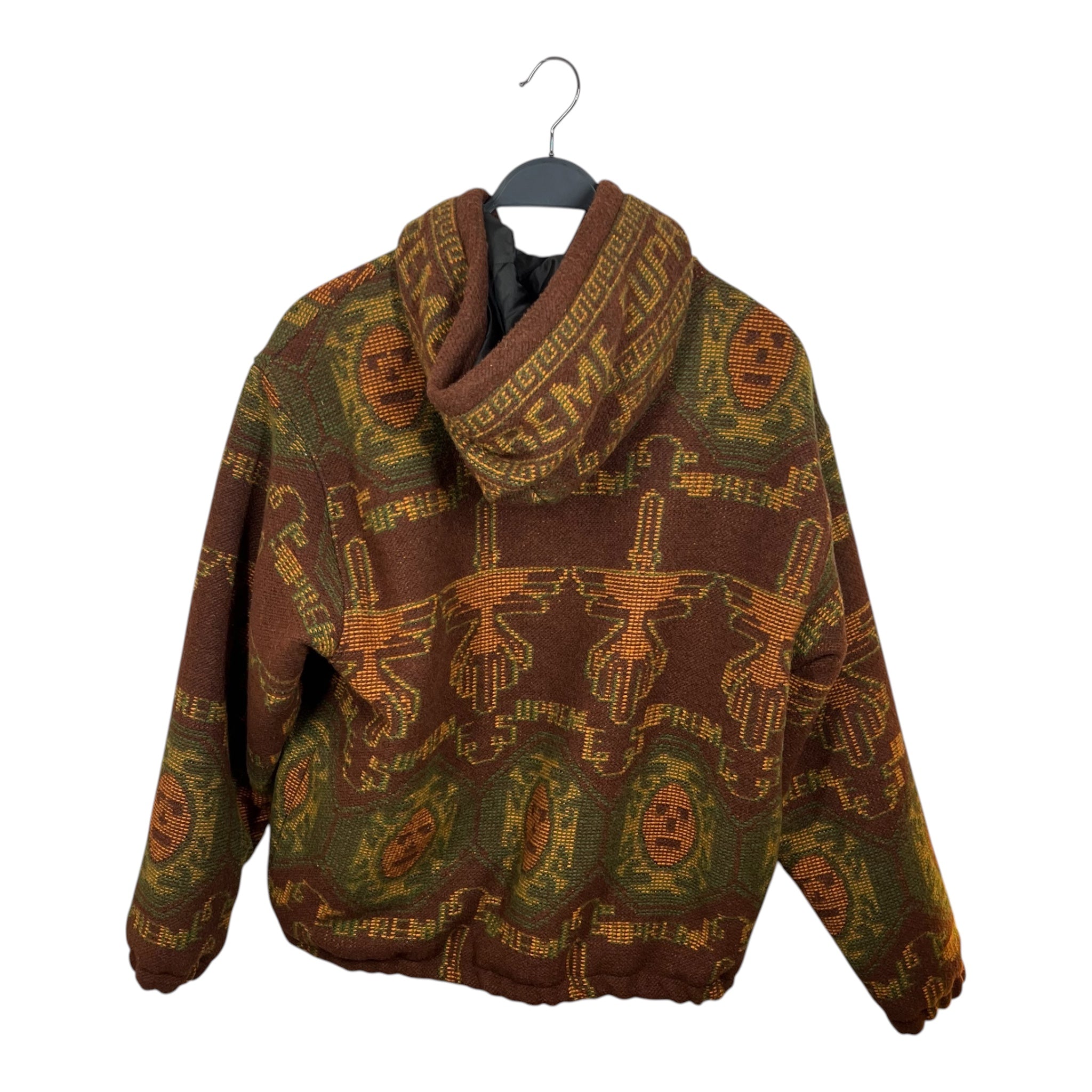 Supreme/Jacket/S/Wool/BRW/All Over Print/WOVEN HOODED JKT view 2