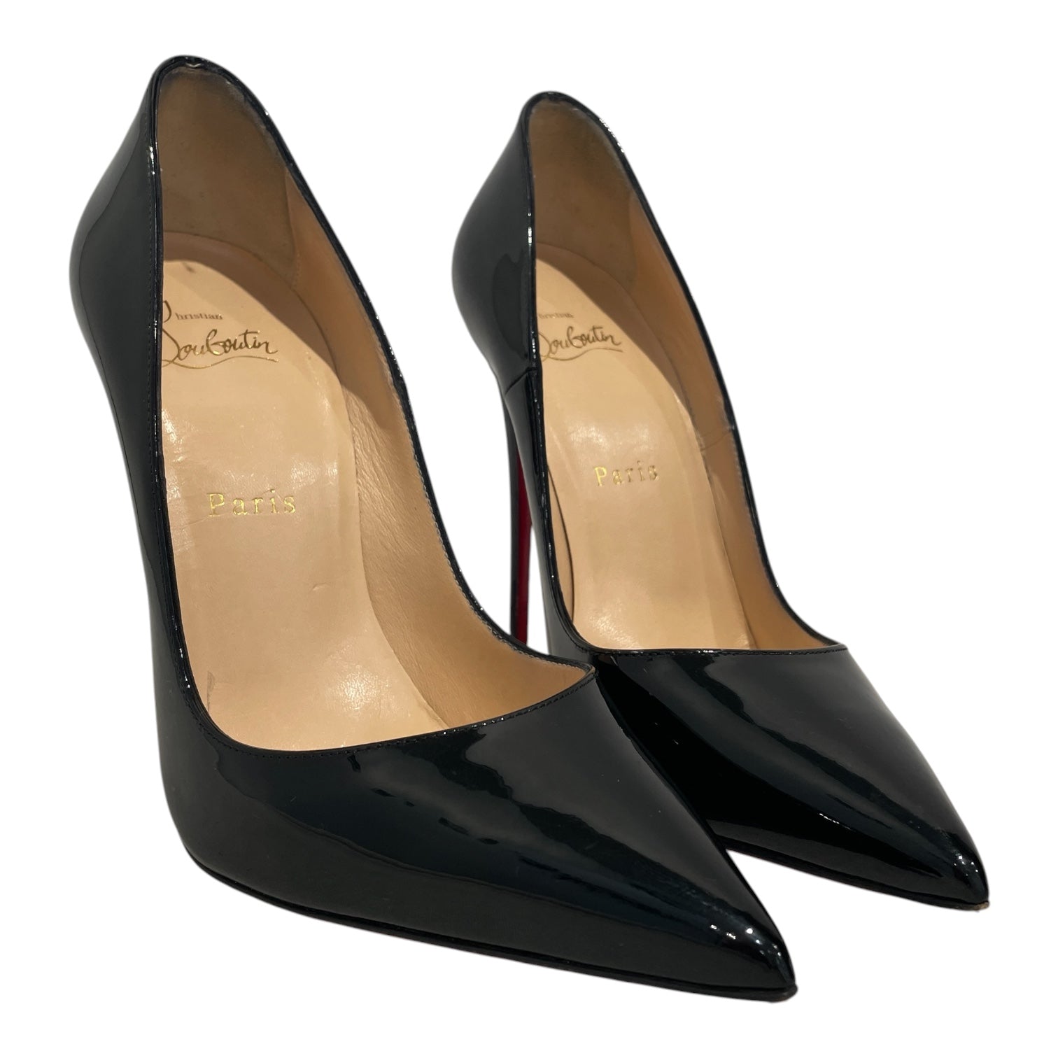 Christian Louboutin/Heels/EU 38/Leather/BLK/Kate 120 view 1