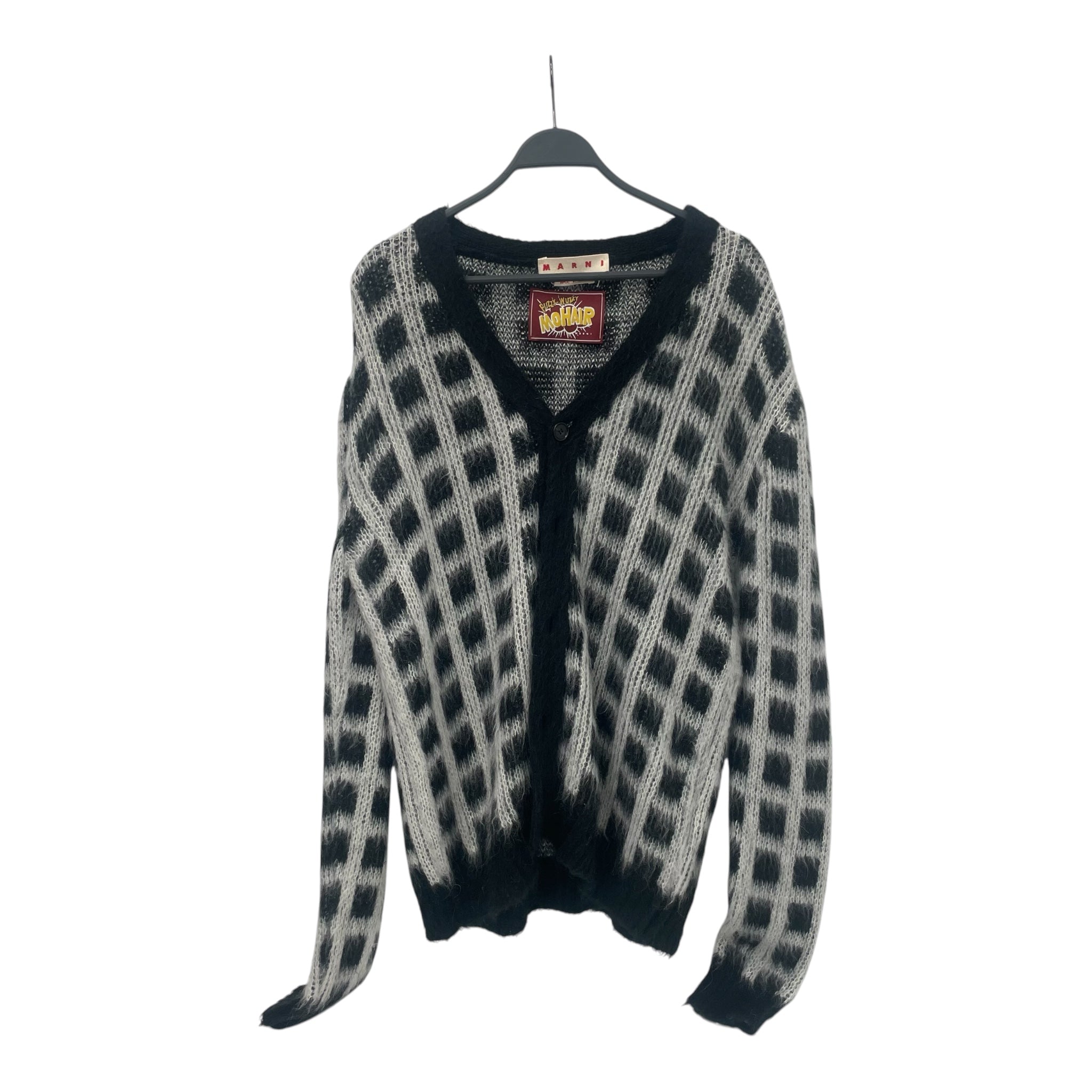 MARNI/Cardigan/XXL/Border/Mohair/SLV/MARNI MOHAIR CARDIGAN view 1