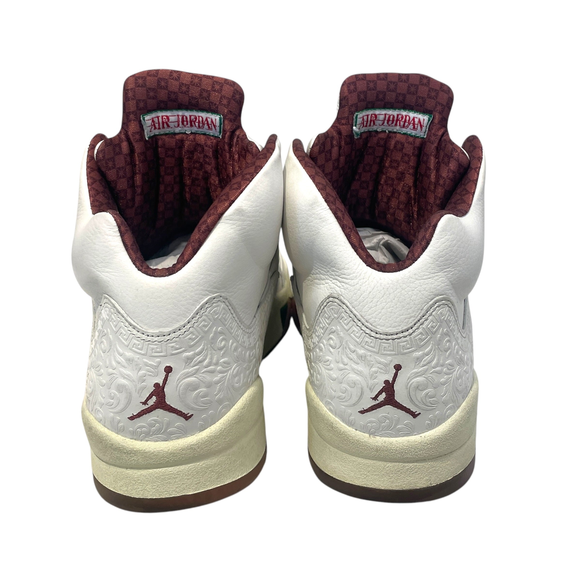 JORDAN BRAND/Hi-Sneakers/US 12/Leather/WHT/V 5 Retro El Grito view 2