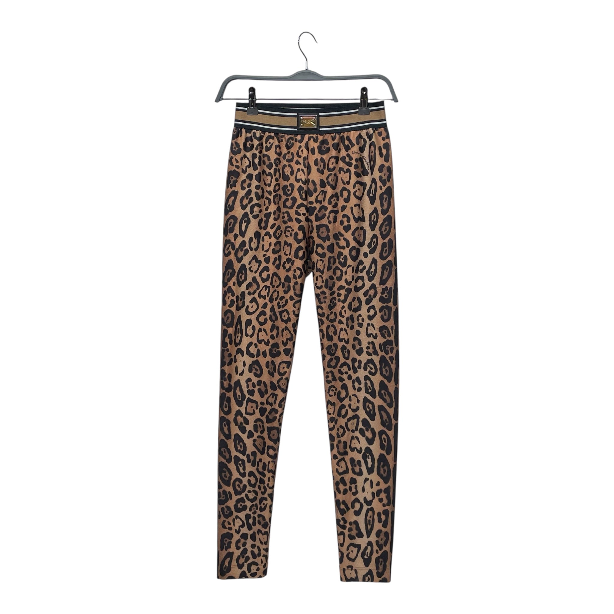 DOLCE&GABBANA/Skinny Pants/48/Leopard/Cotton/BRW/PRINT LEGGINGS view 1