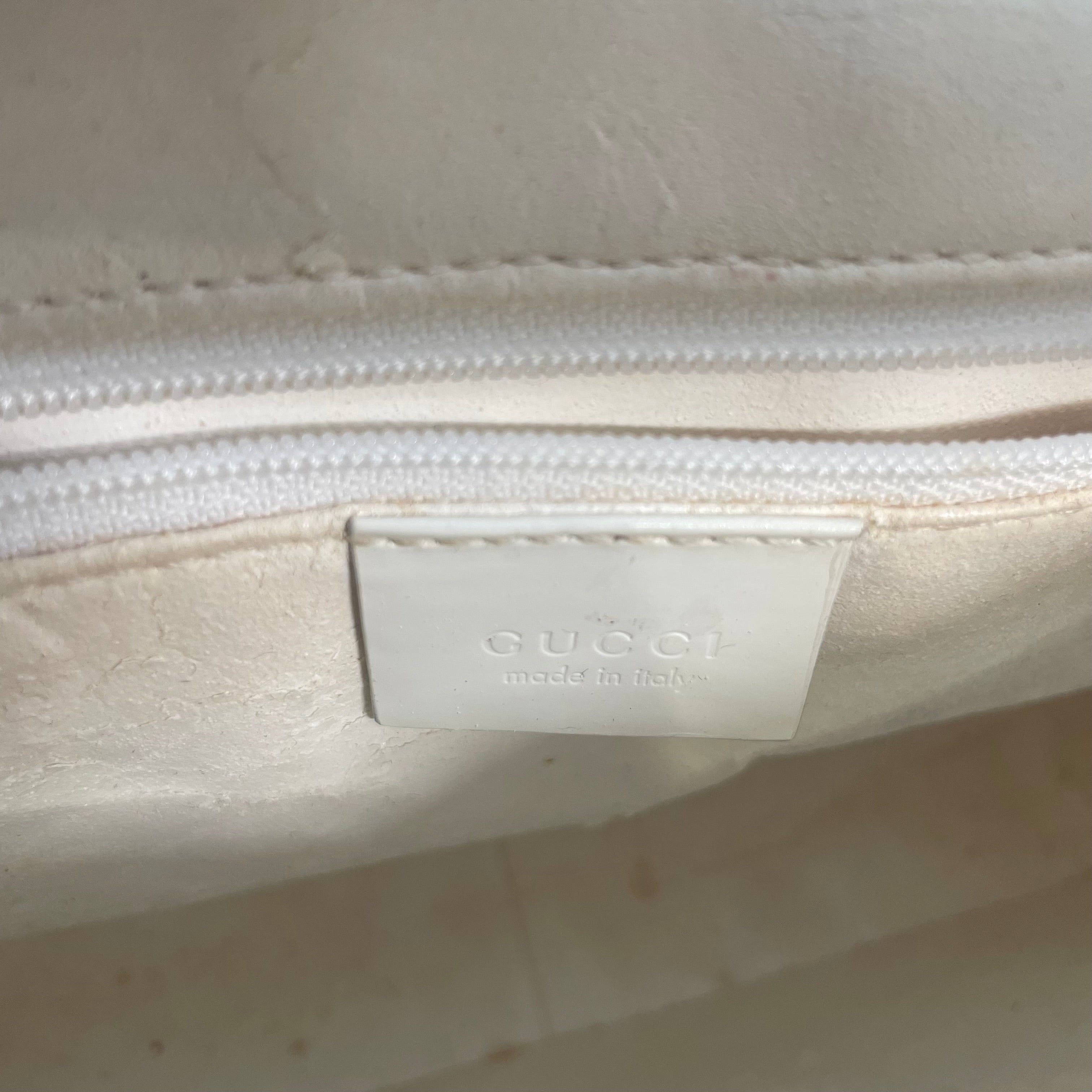 GUCCI/Hand Bag/Leather/WHT/PVC WHITE view 4
