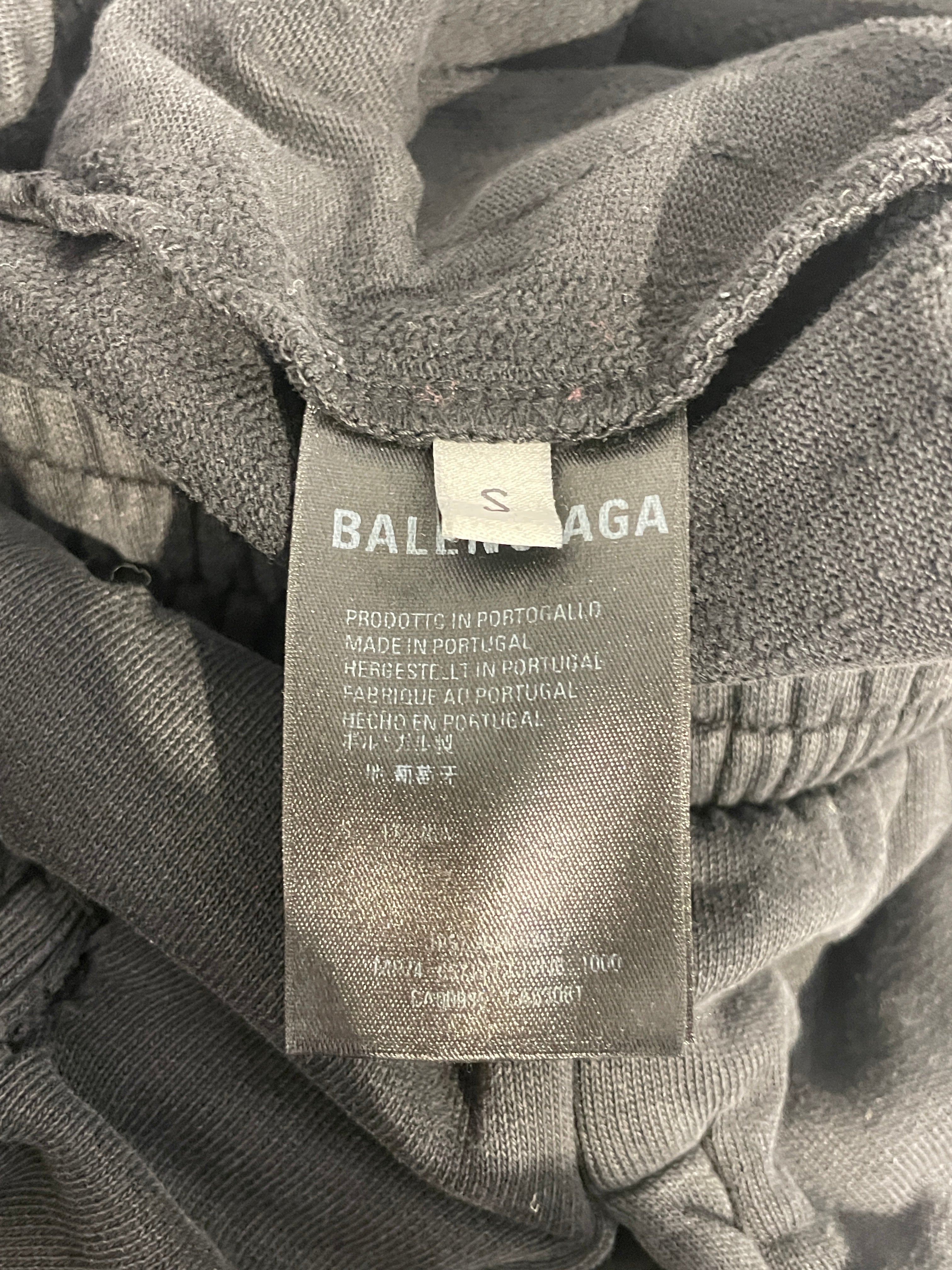 BALENCIAGA/Pants/S/Cotton/BLK/BALENCIAGA SWEATS BAGGY BLK view 4