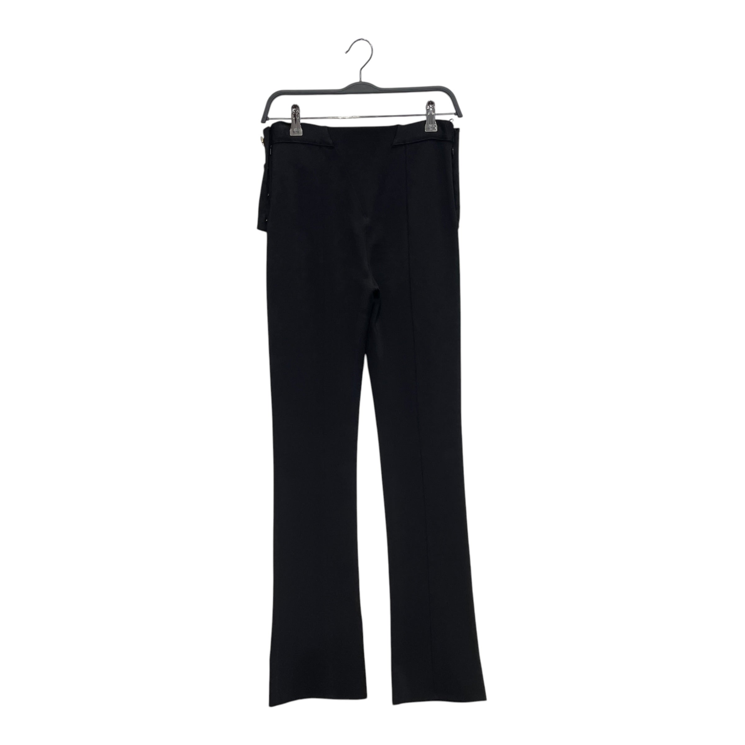 GIVENCHY/Straight Pants/M/BLK/skinny pant/logo button view 2