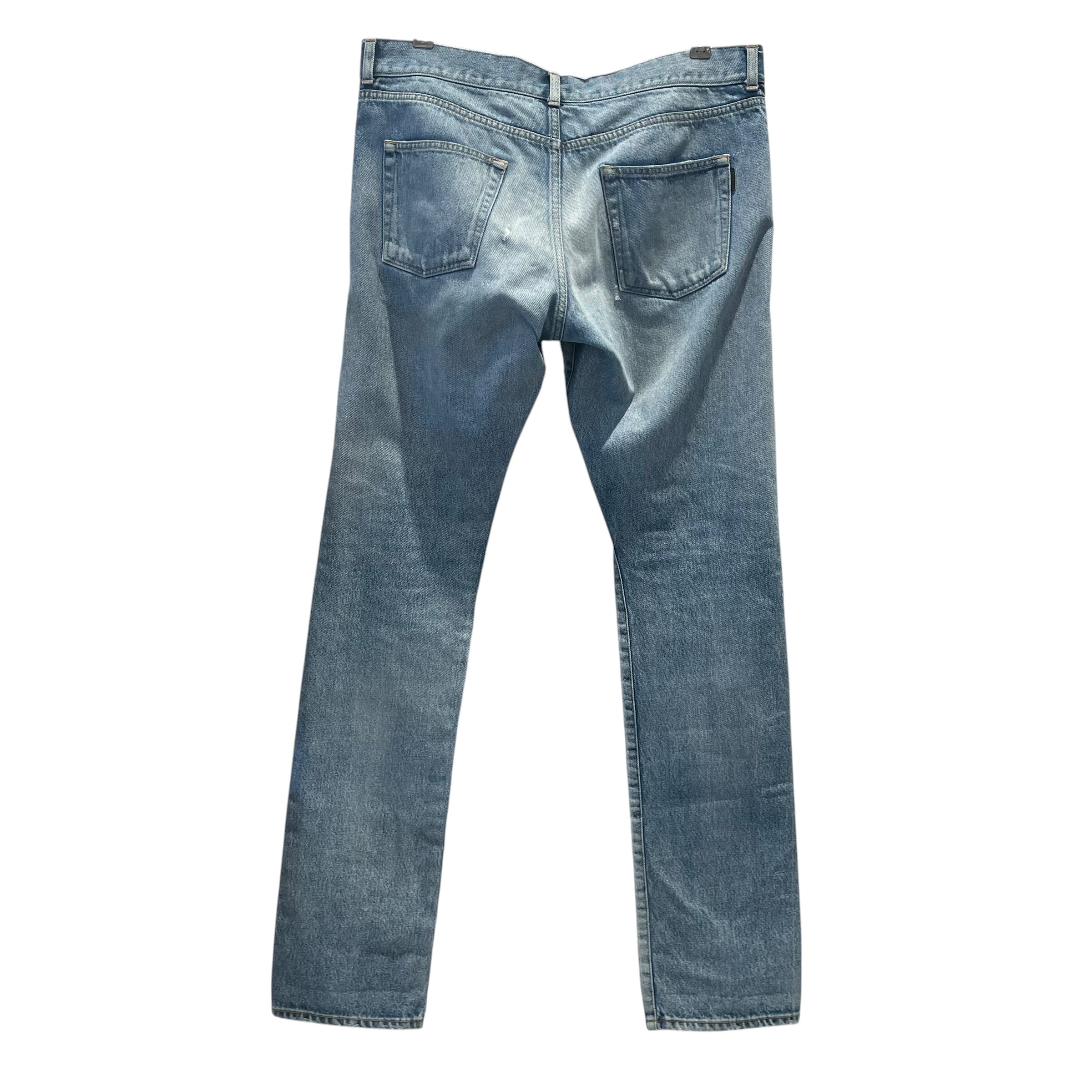SAINT LAURENT/Straight Pants/33/Denim/BLU/LIGHT WASH DENIM JEANS view 2