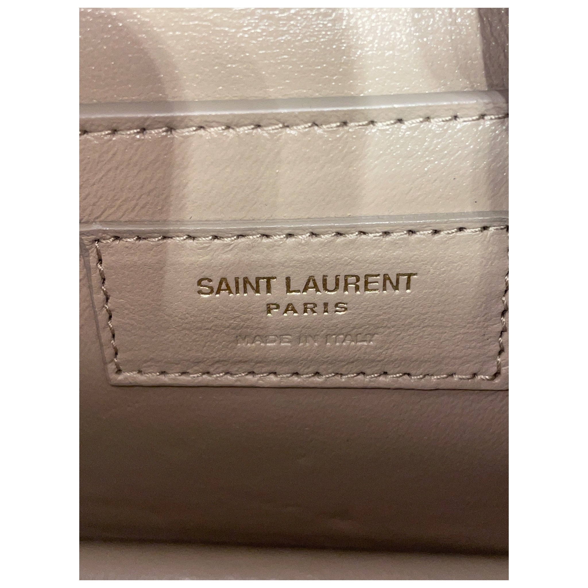 SAINT LAURENT/Cross Body Bag/Leather/CRM/medium sunset view 3