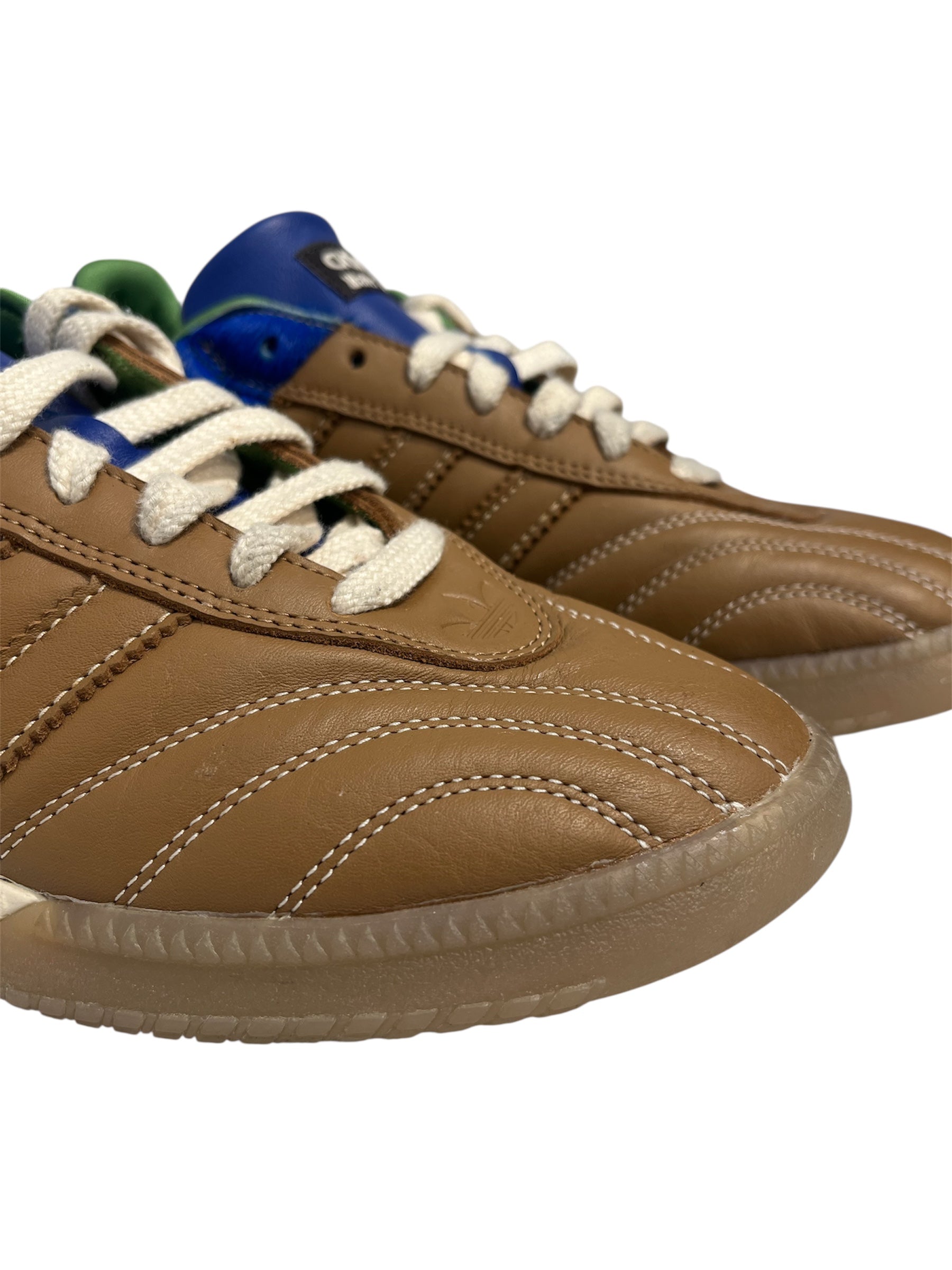 adidas/WALES BONNER/Low-Sneakers/US 10/Fur/BEG/BLUE FUR ON BACK GREEN IN view 5