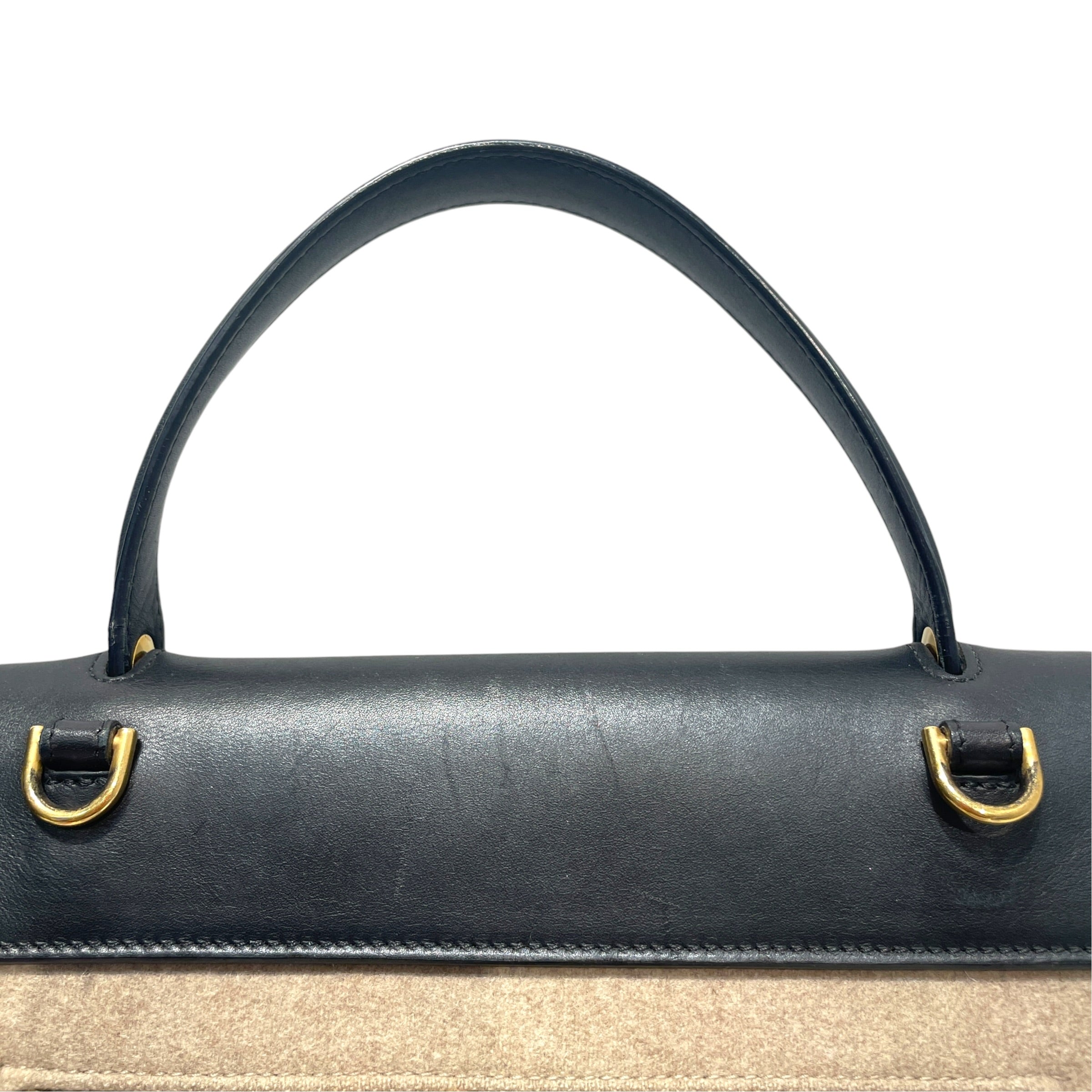 CELINE/Cross Body Bag/Wool/BEG/Belt Bicolor view 5