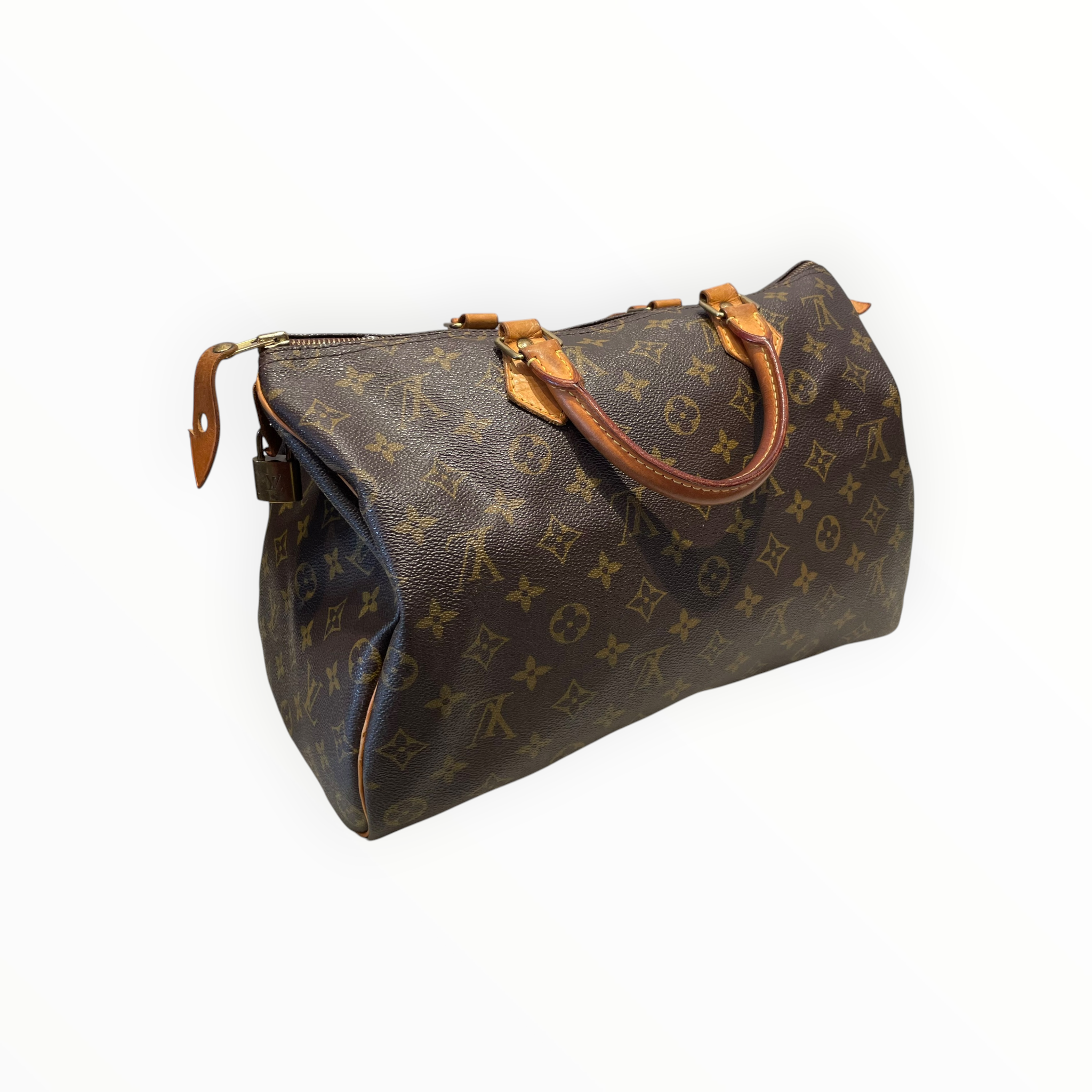 LOUIS VUITTON/Hand Bag/Monogram/Leather/BRW/Monogram Speedy view 6