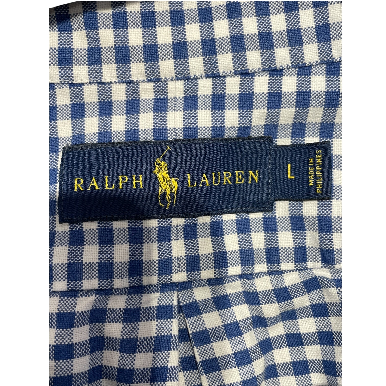 RALPH LAUREN/LS Shirt/L/Cotton/BLU/Plaid/ view 3