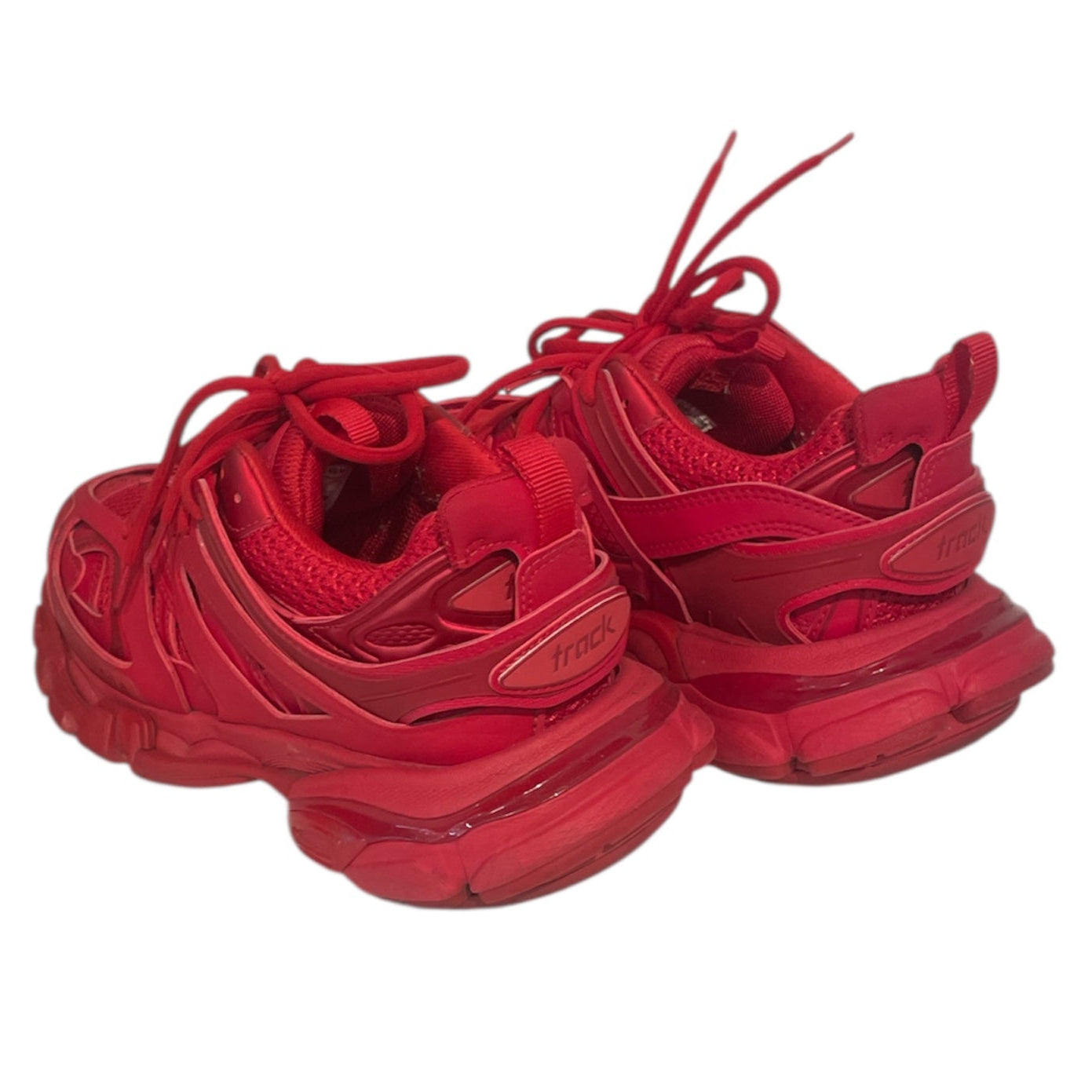 BALENCIAGA/Low-Sneakers/US 7/Cotton/RED/TRACK view 2