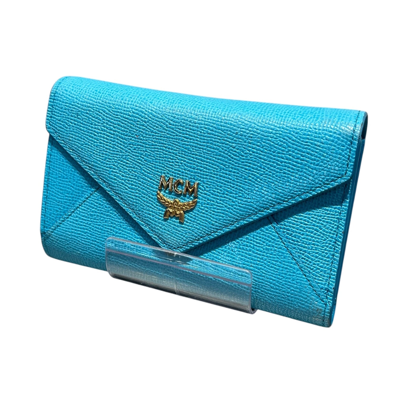 MCM/Trifold Wallet/Leather/BLU/L's/BLUE ENVELOPE TRIFOLD WALLET view 1