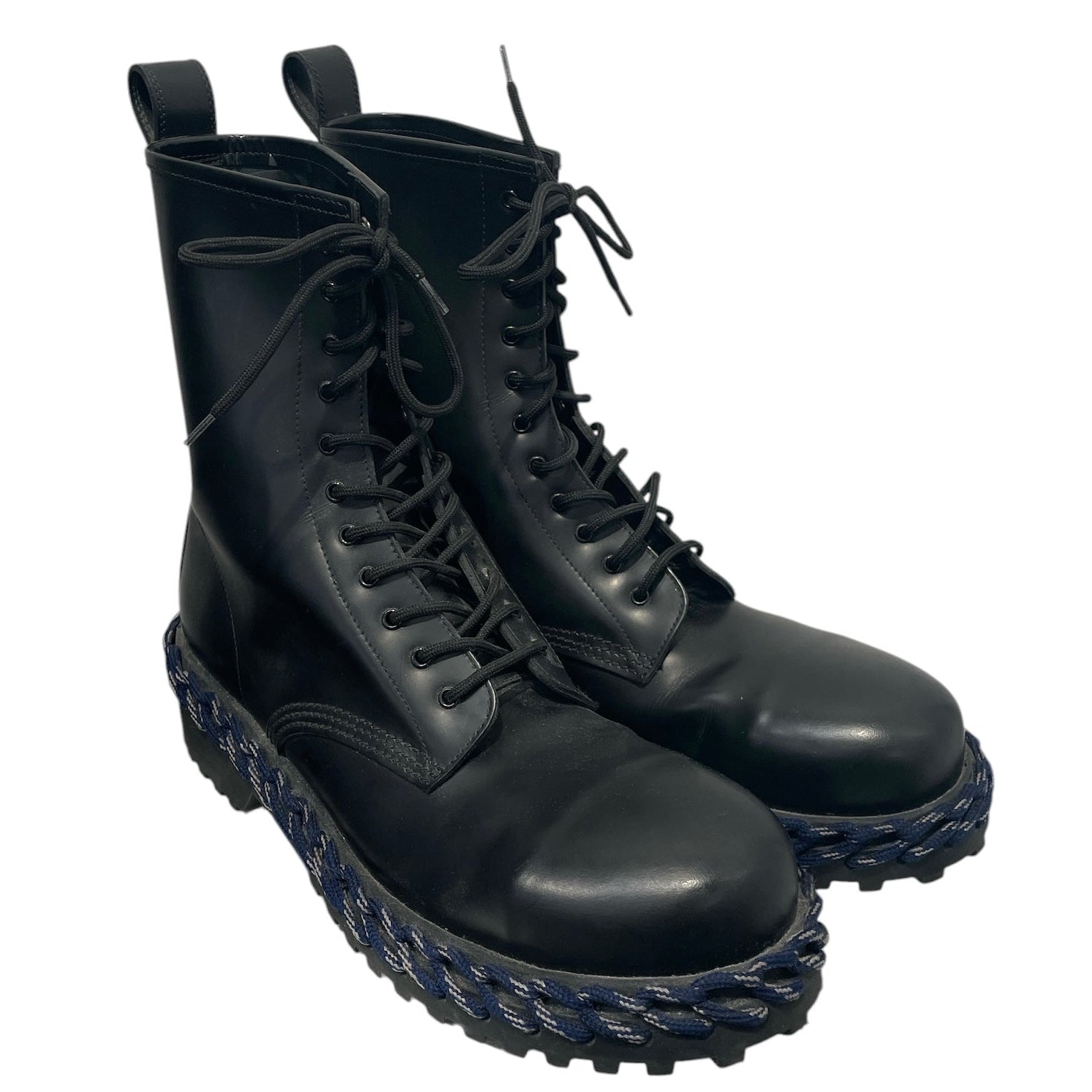 BALENCIAGA/Boots/EU 43/Leather/BLK/rope combat boots view 1