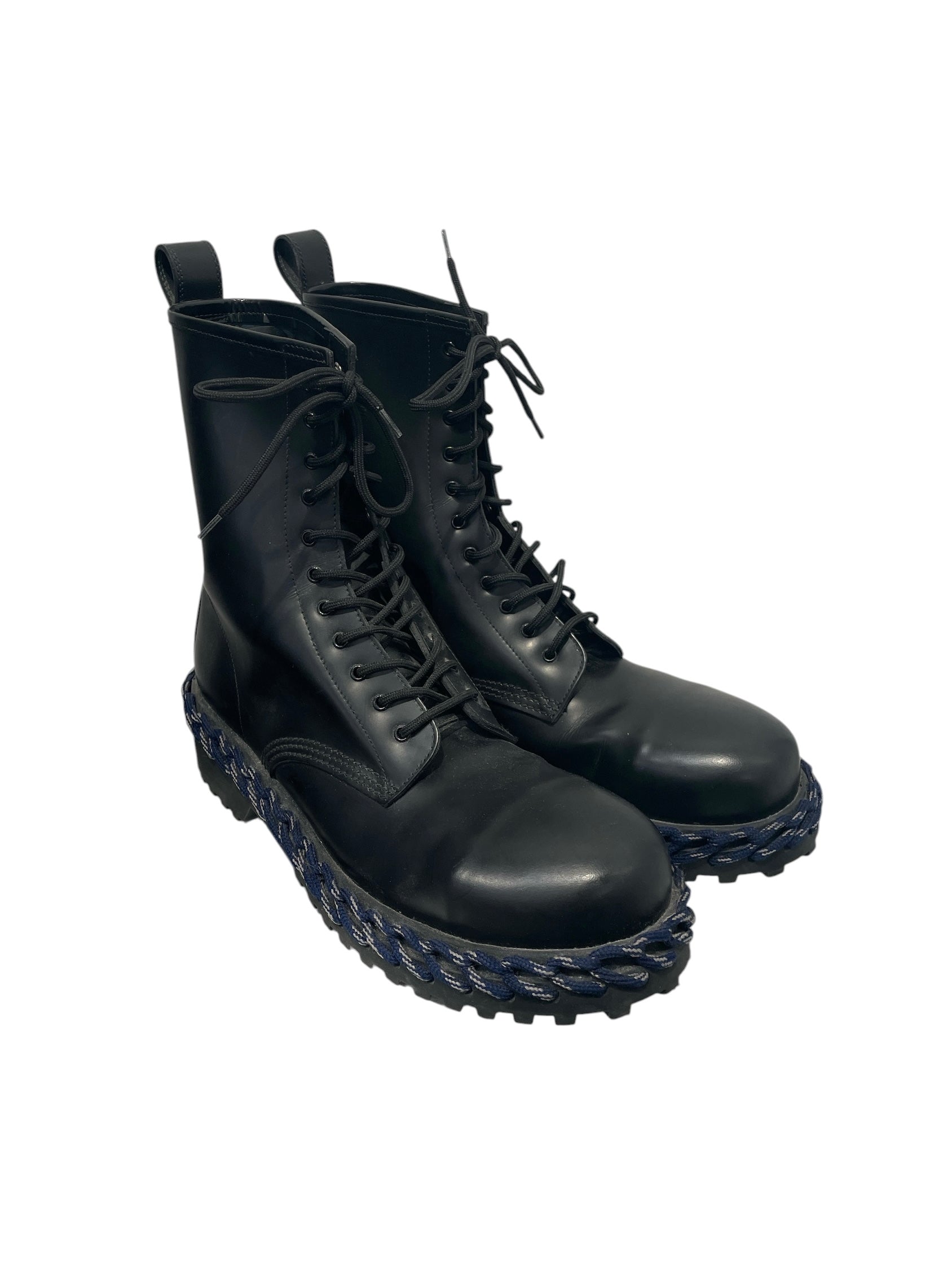 BALENCIAGA/Boots/EU 43/Leather/BLK/rope combat boots view 1