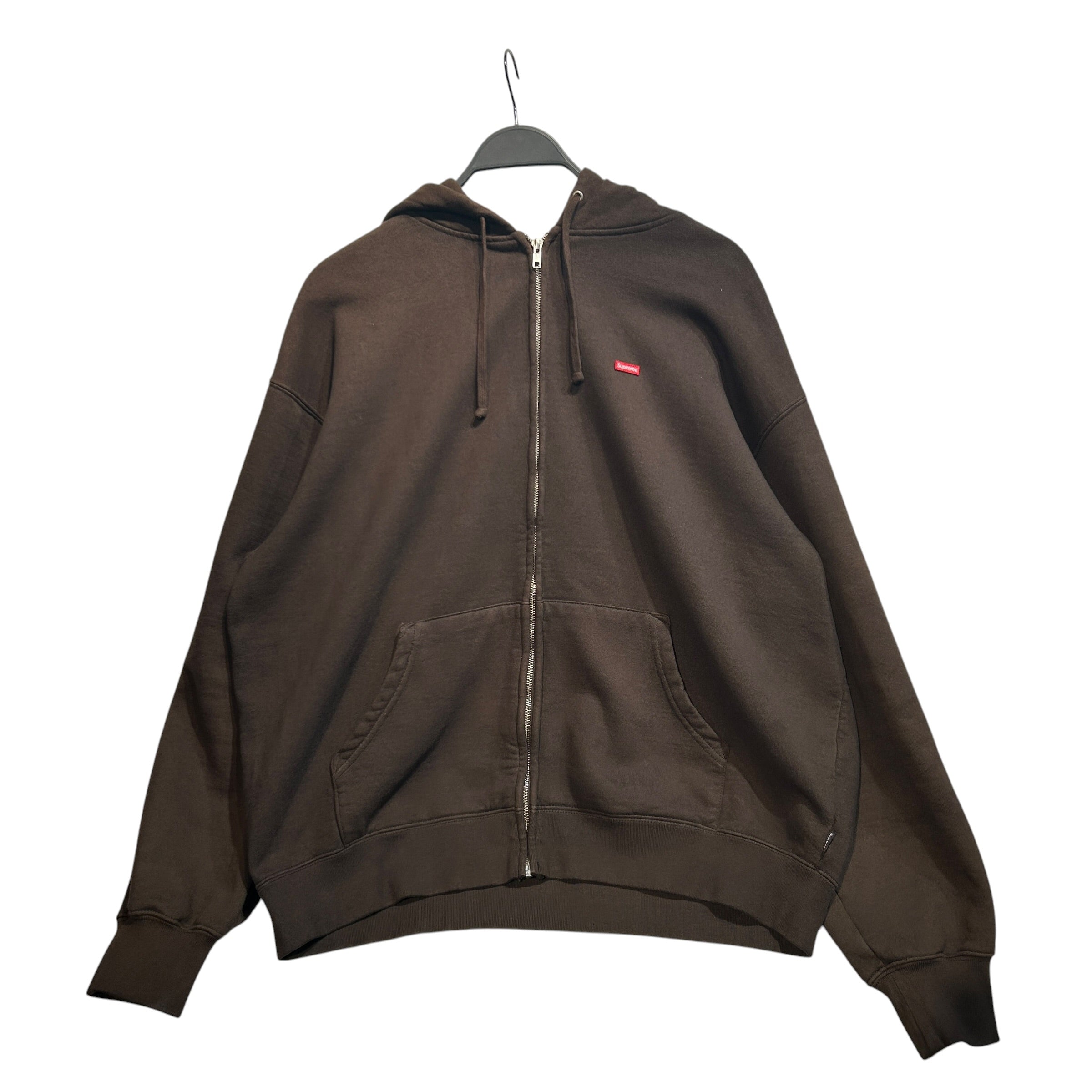 Supreme/Zip Up Hoodie/L/Cotton/BRW/ view 1