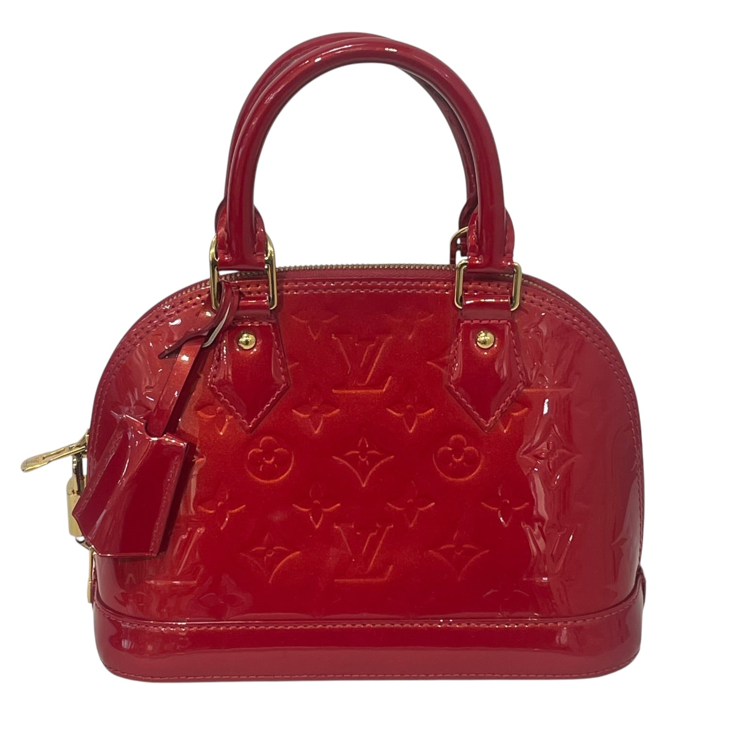 LOUIS VUITTON/Cross Body Bag/Monogram/RED/ALMA BB VETNIS view 1