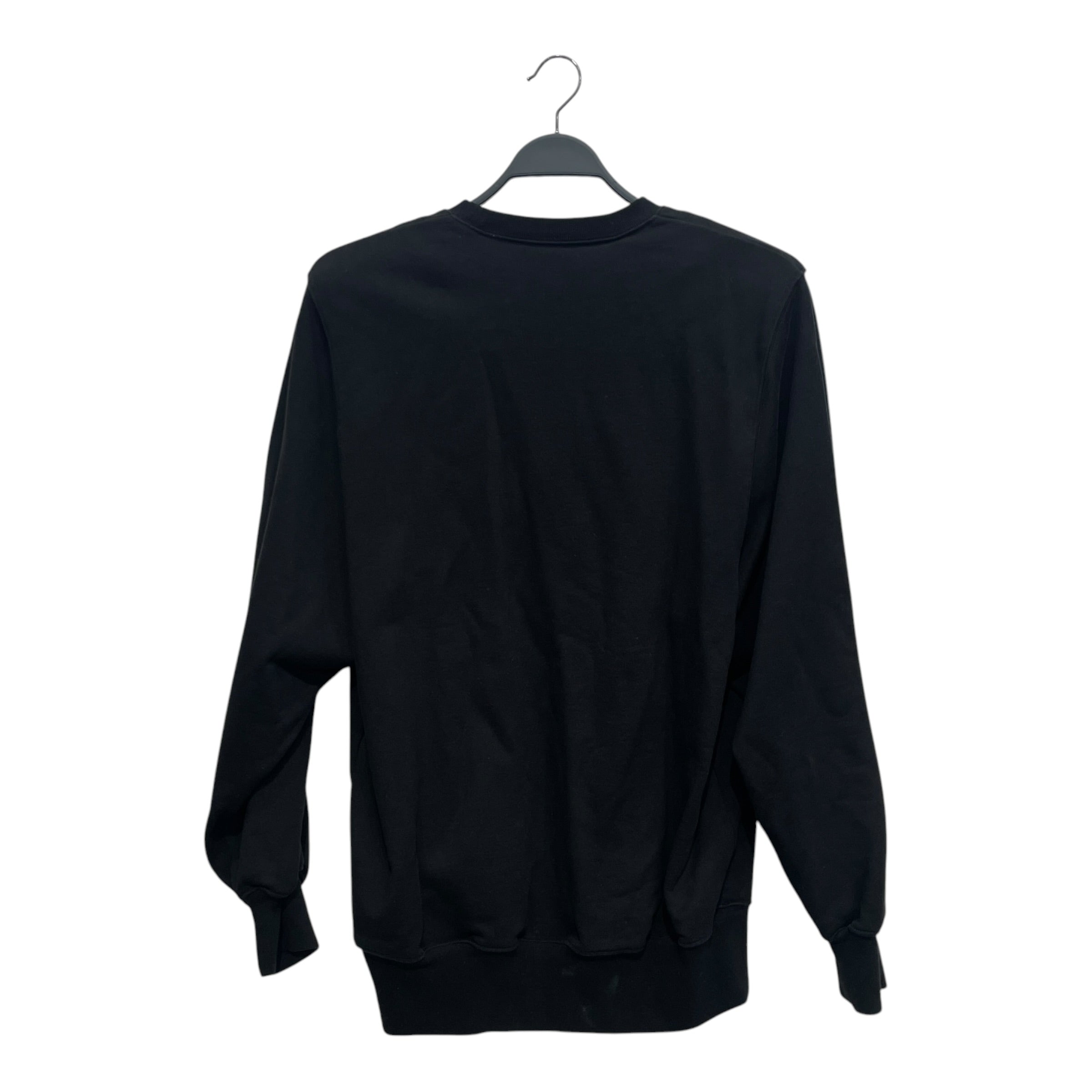 WARDROBE NYC/Heavy Sweater/L/Cotton/BLK/SHOULDER PADDED CREWNECK view 2