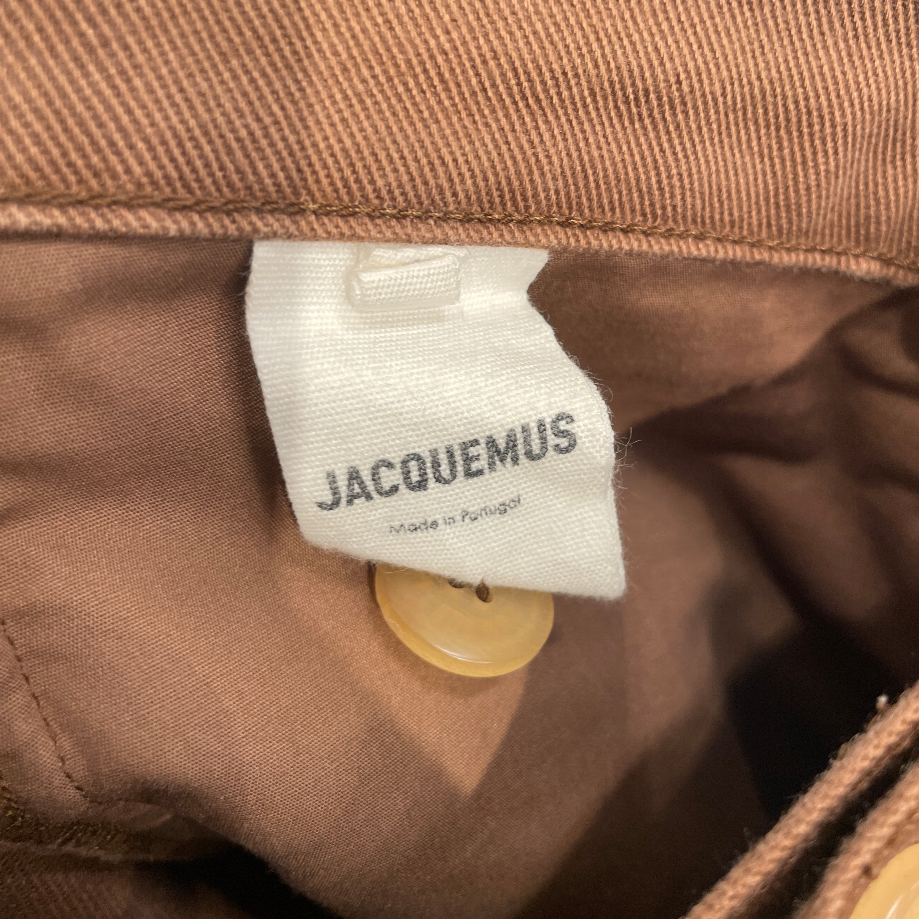 JACQUEMUS/Straight Pants/48/Cotton/BRW/ZIP/BUTTON POCKET view 4