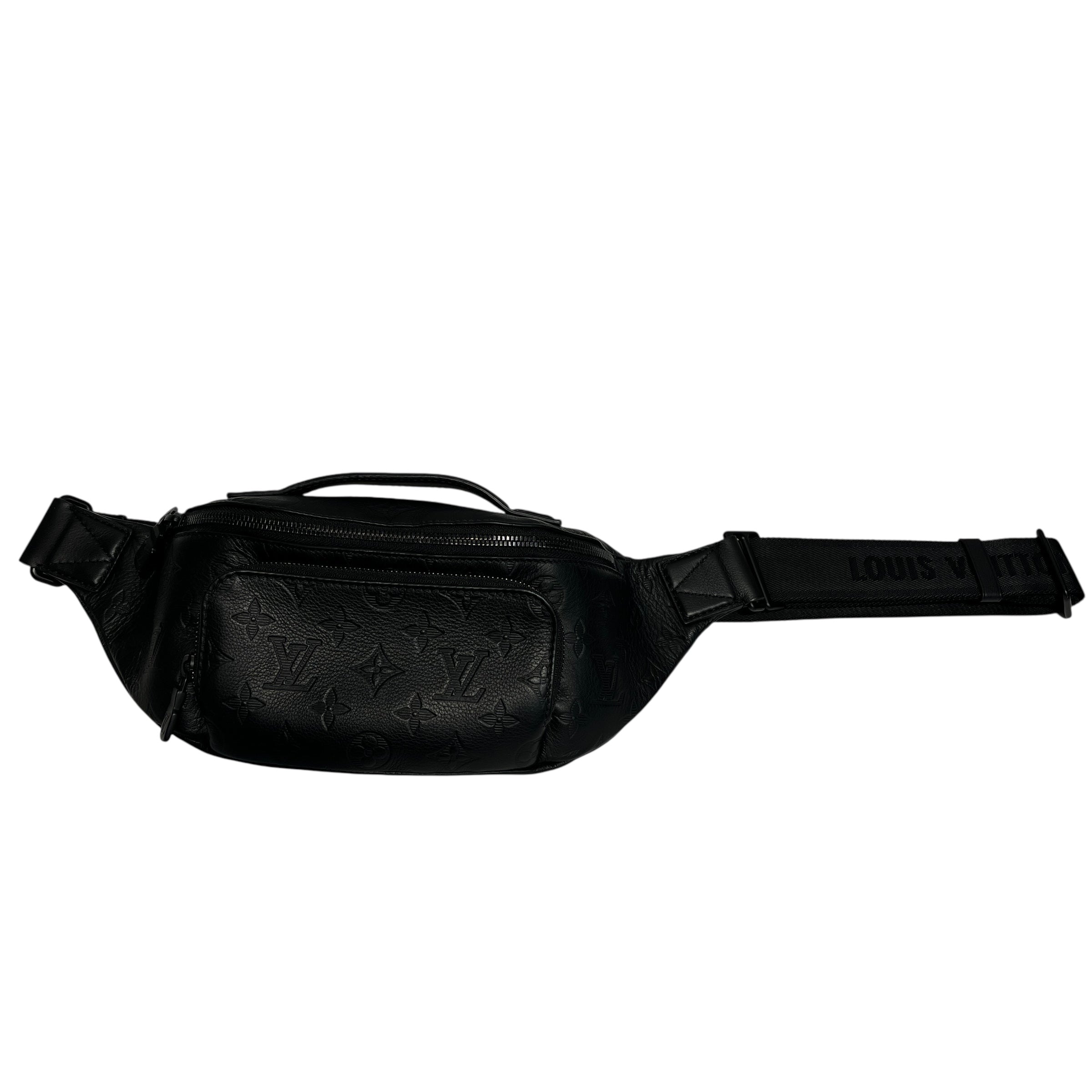 LOUIS VUITTON/Bag/Monogram/Cotton/BLK/rush bumbag view 1