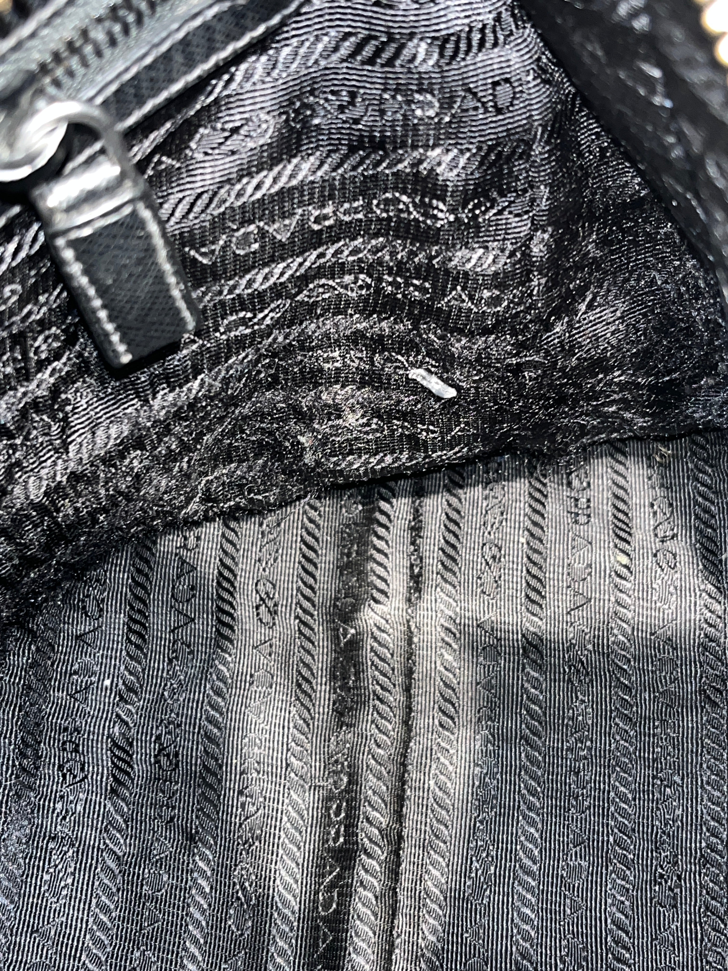 PRADA/Cross Body Bag/Nylon/BLK/RENYLON view 8