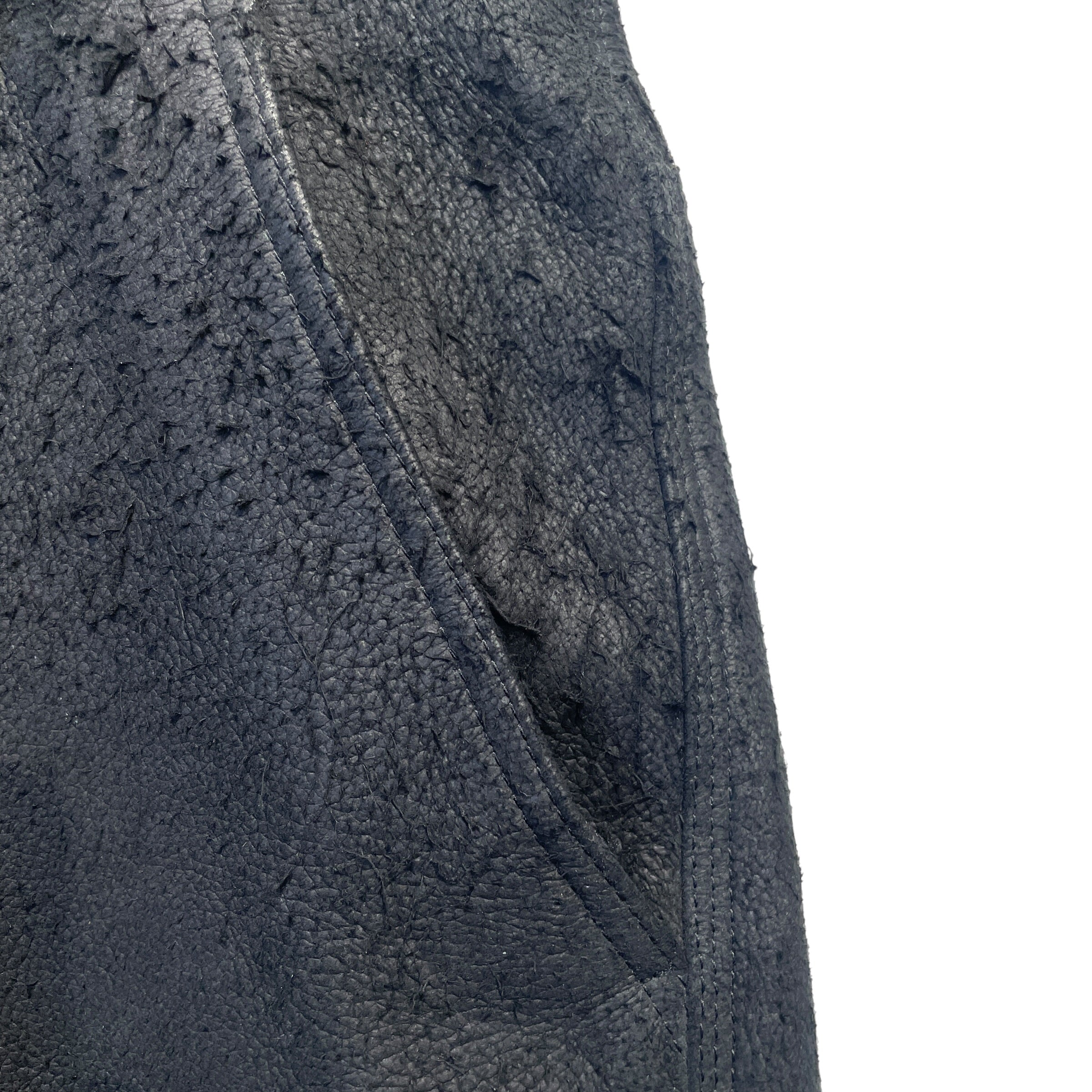STUSSY/Shorts/34/Lambskin/BLK/BAGGY WASHED SHORTS view 2