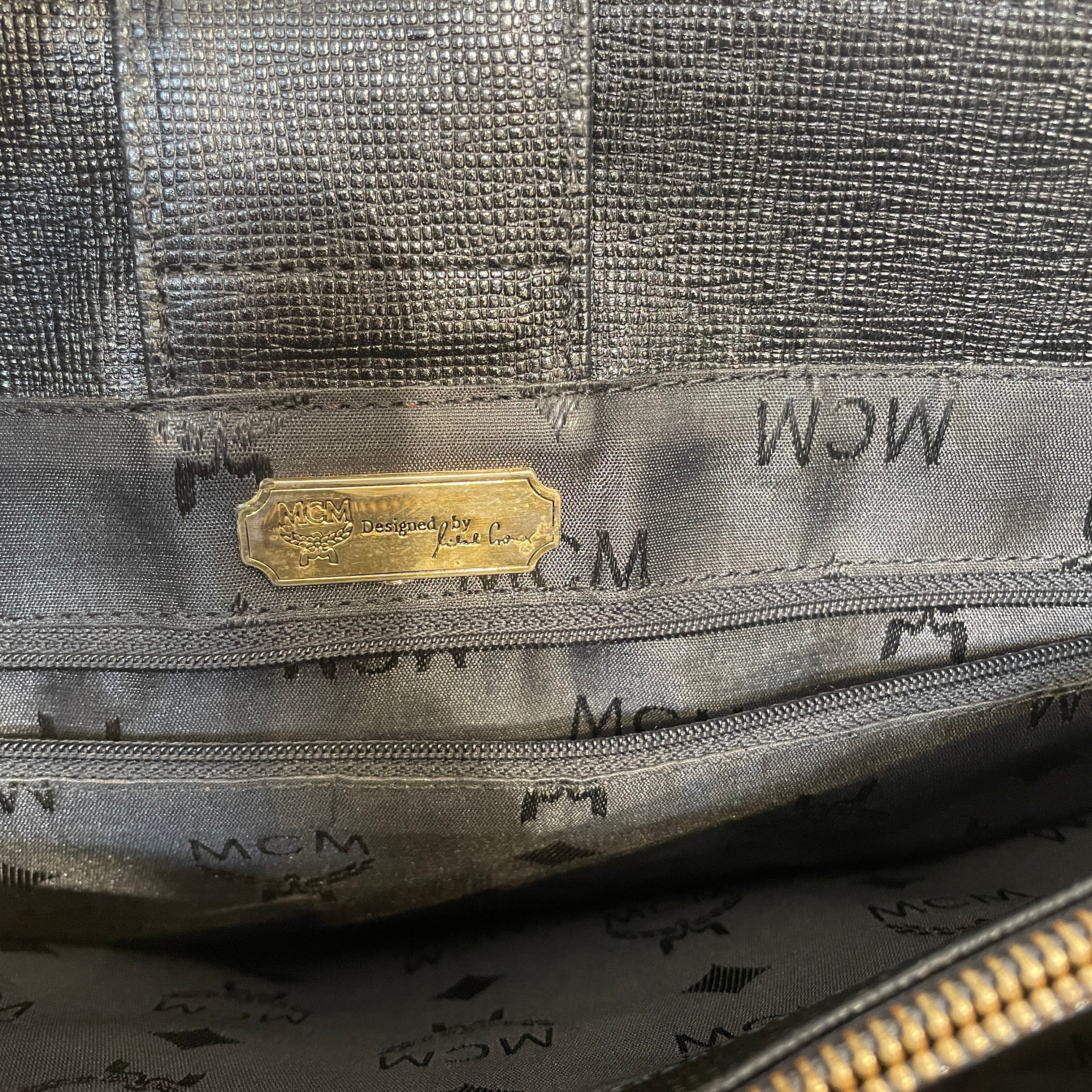 MCM/Tote Bag/Leather/BLK/H9906 view 5