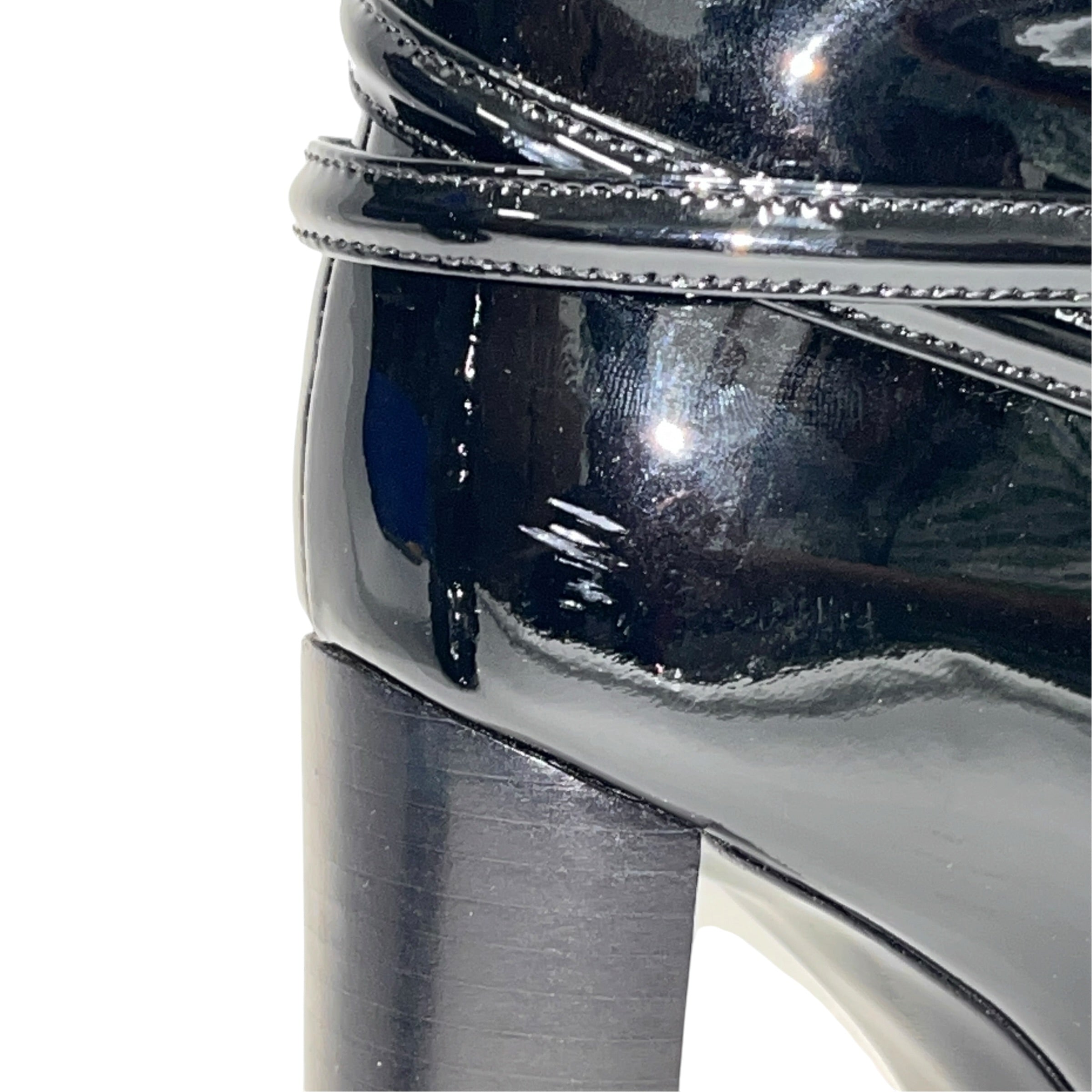 YVES SAINT LAURENT/Biker Boots/EU 38.5/Leather/BLK/ view 5