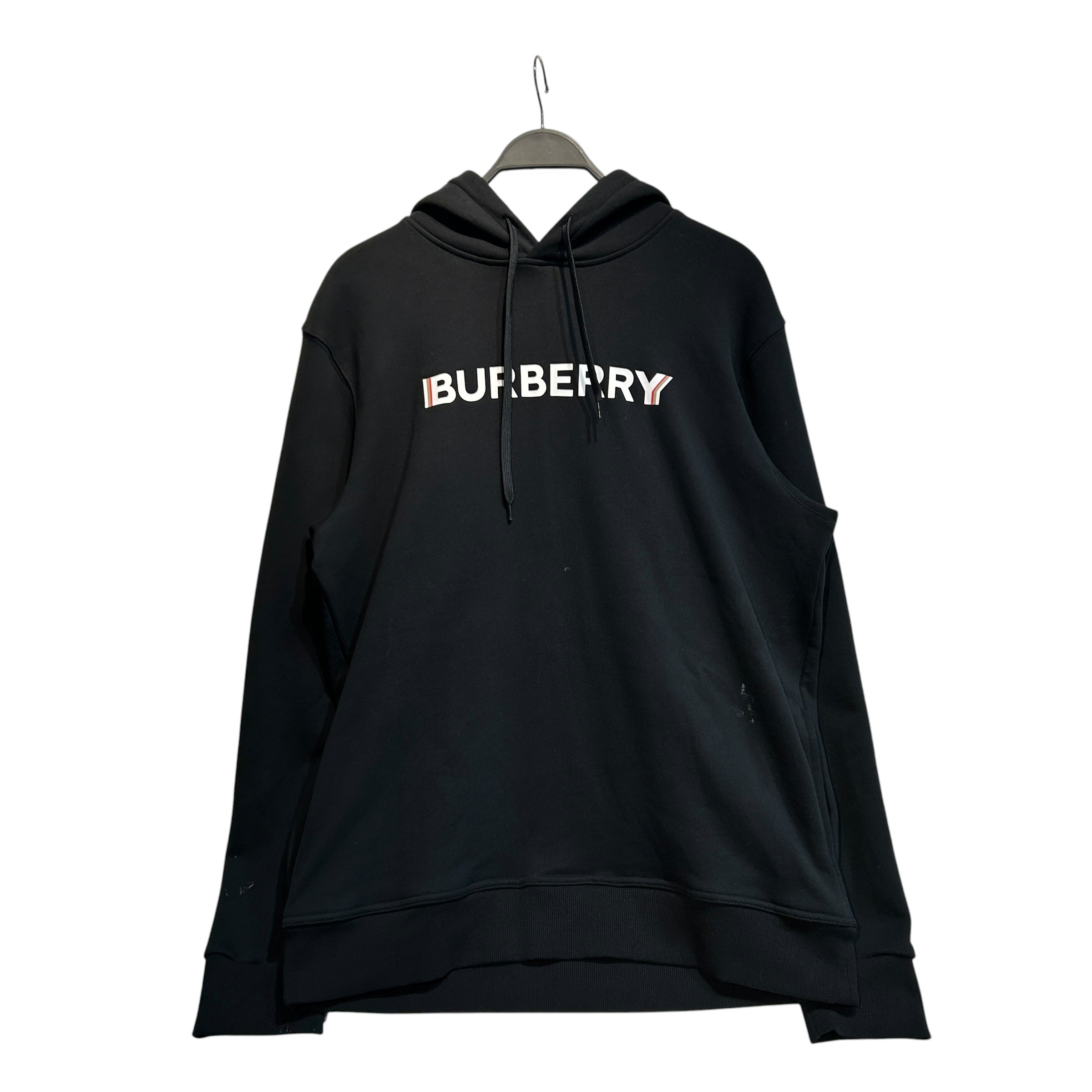 BURBERRY LONDON/Hoodie/XL/Cotton/BLK/BURBERRY CHEST LOGO view 1