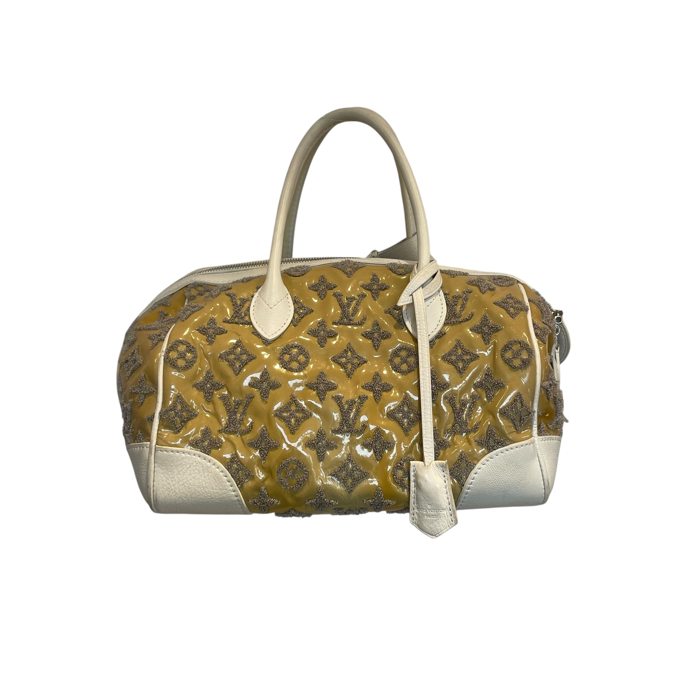LOUIS VUITTON/Hand Bag/Monogram/Leather/BEG/CREAM HANDLE TUFTED MONOGRAM view 2