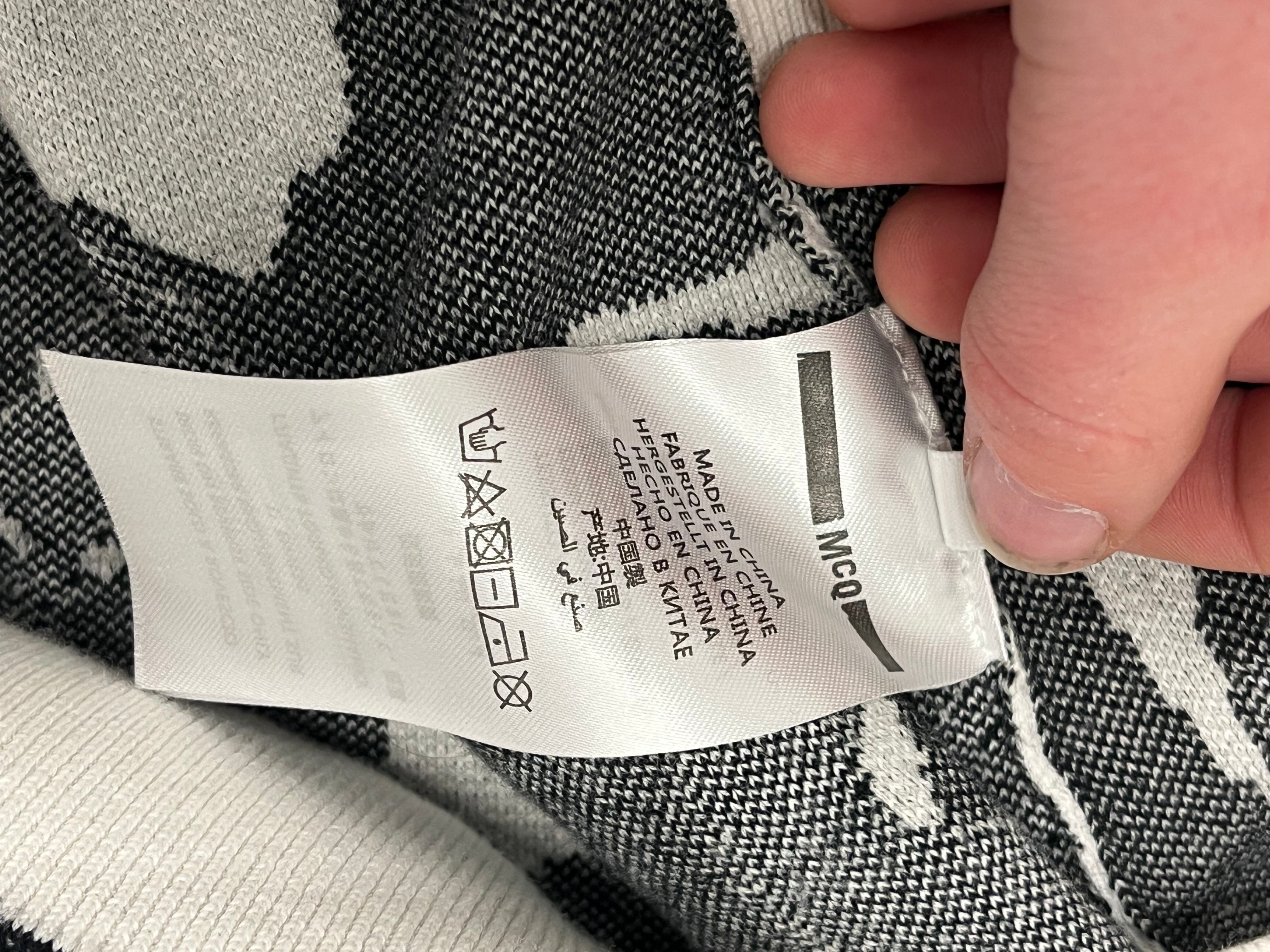 McQ Alexander McQueen/Sweater/S/All Over Print/Cotton/WHT/BIRD PRINT WIDE BODY view 7