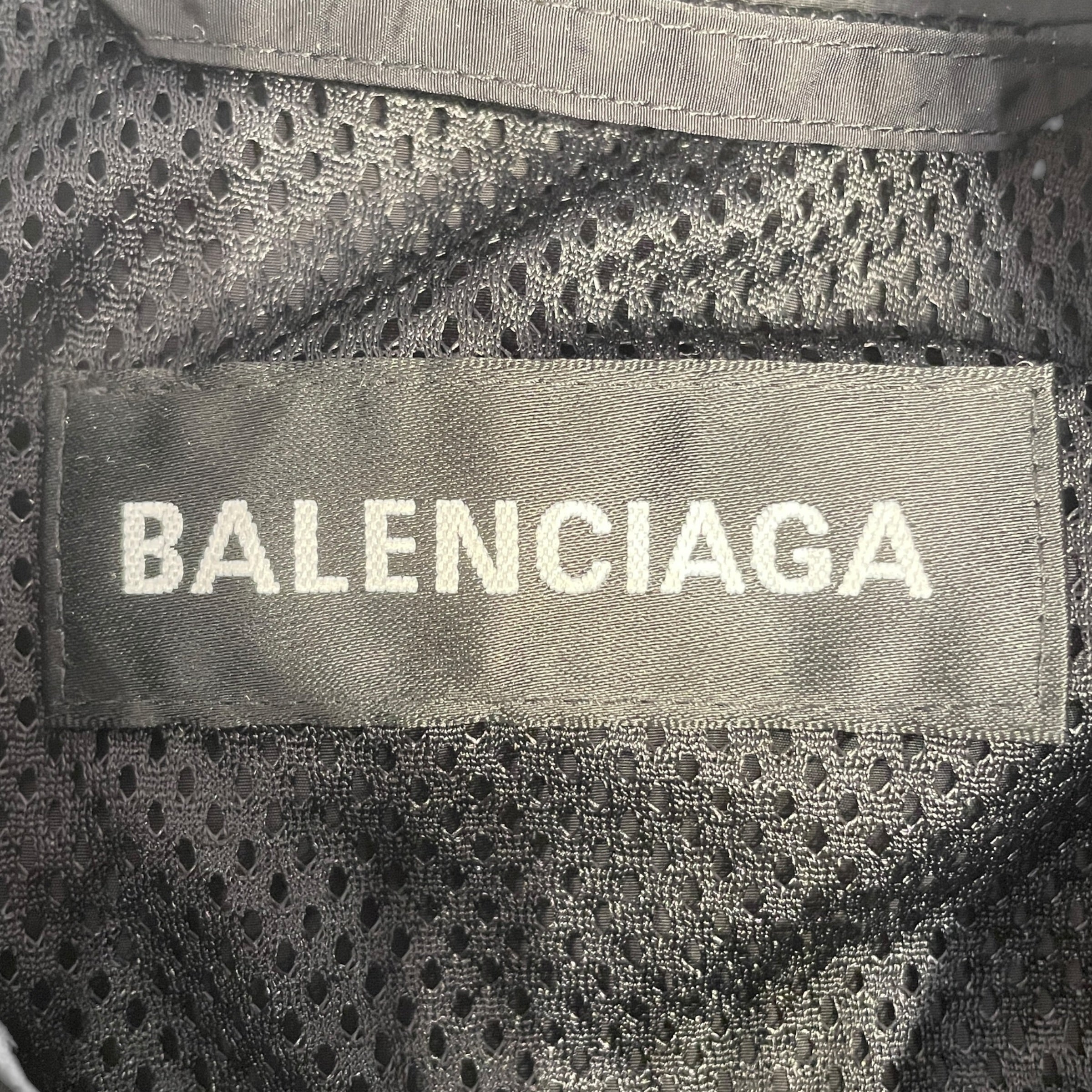 BALENCIAGA/Windbreaker/46/Nylon/BLK/Mastercard view 3