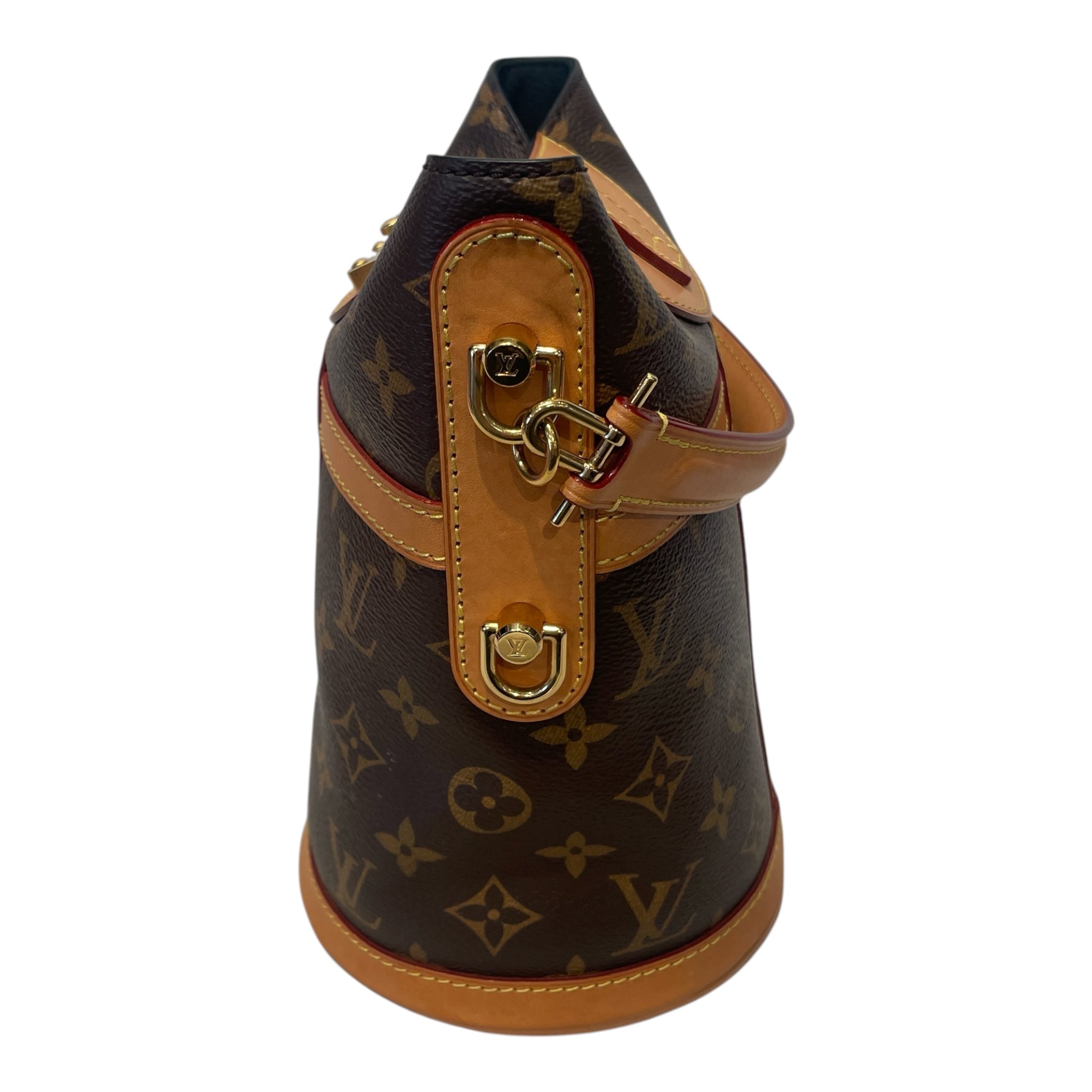 LOUIS VUITTON/Bag/Monogram/Leather/BRW/Bucket Bag view 3