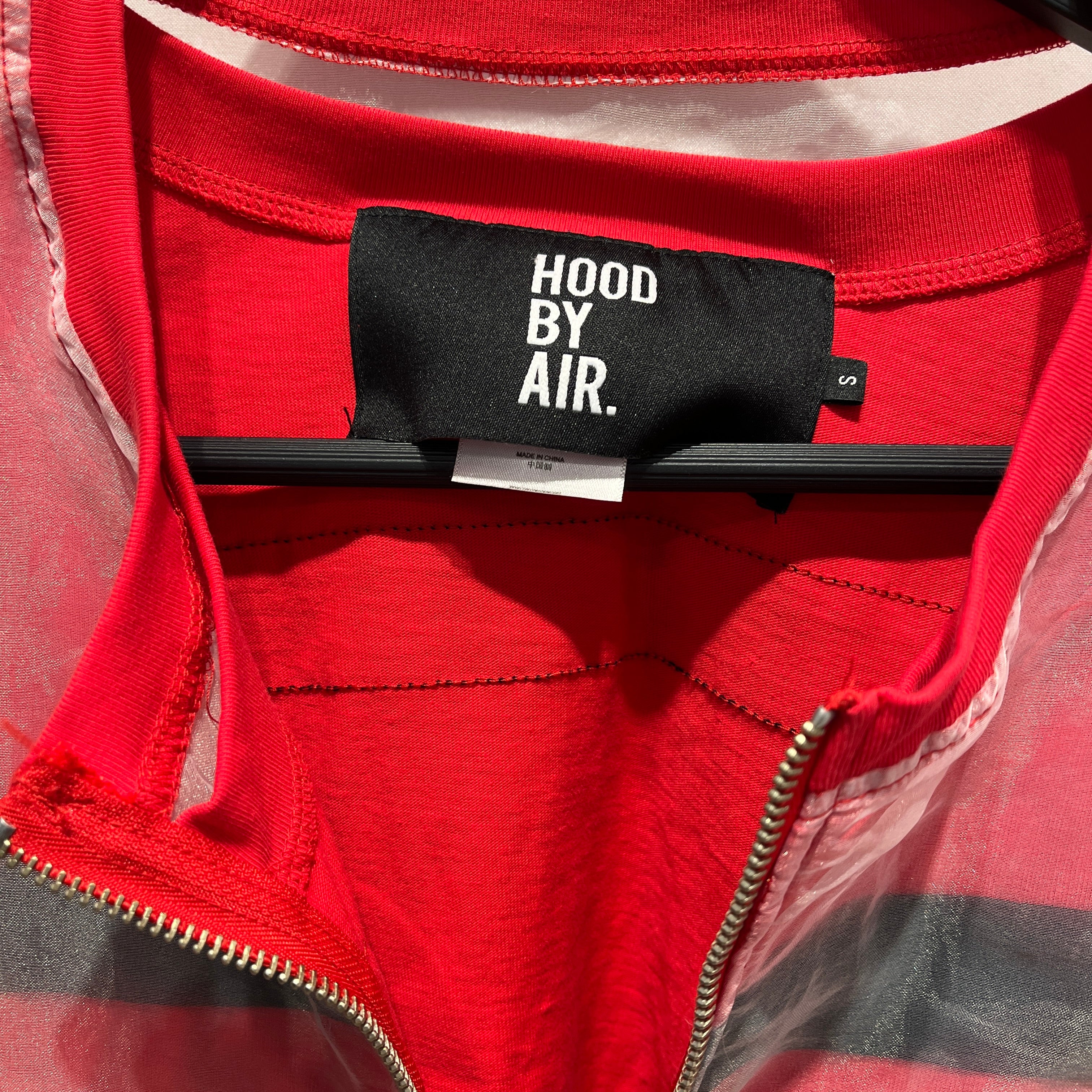 HOOD BY AIR./Blouson/S/Cotton/RED/No Collar/Graphic/SS14 ORGANZA HOCKEY JACKET view 3