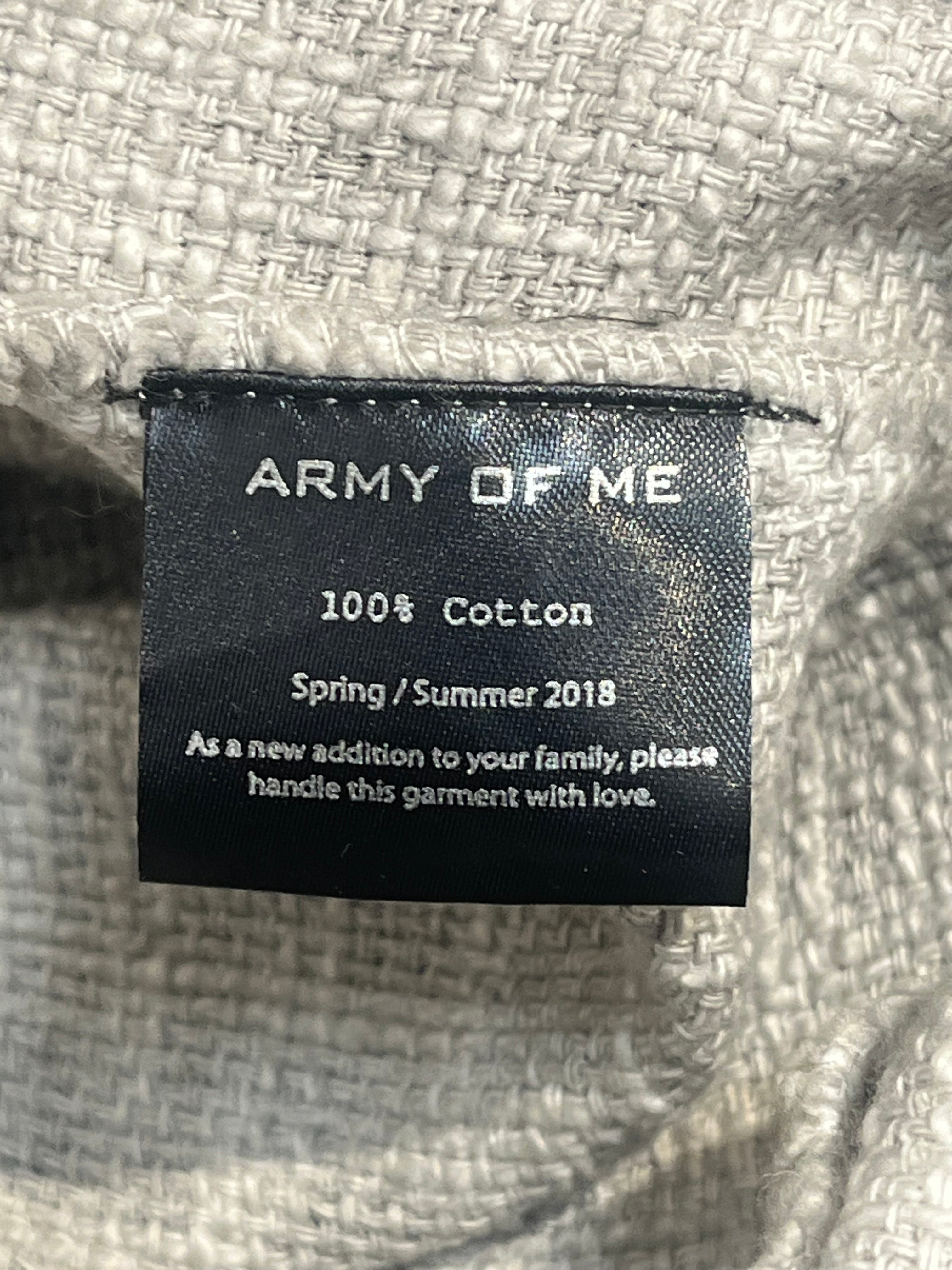 ARMY OF ME/SS Dress/S/Cotton/GRY/Maxi Length/CARGO-OVERDYED- view 5