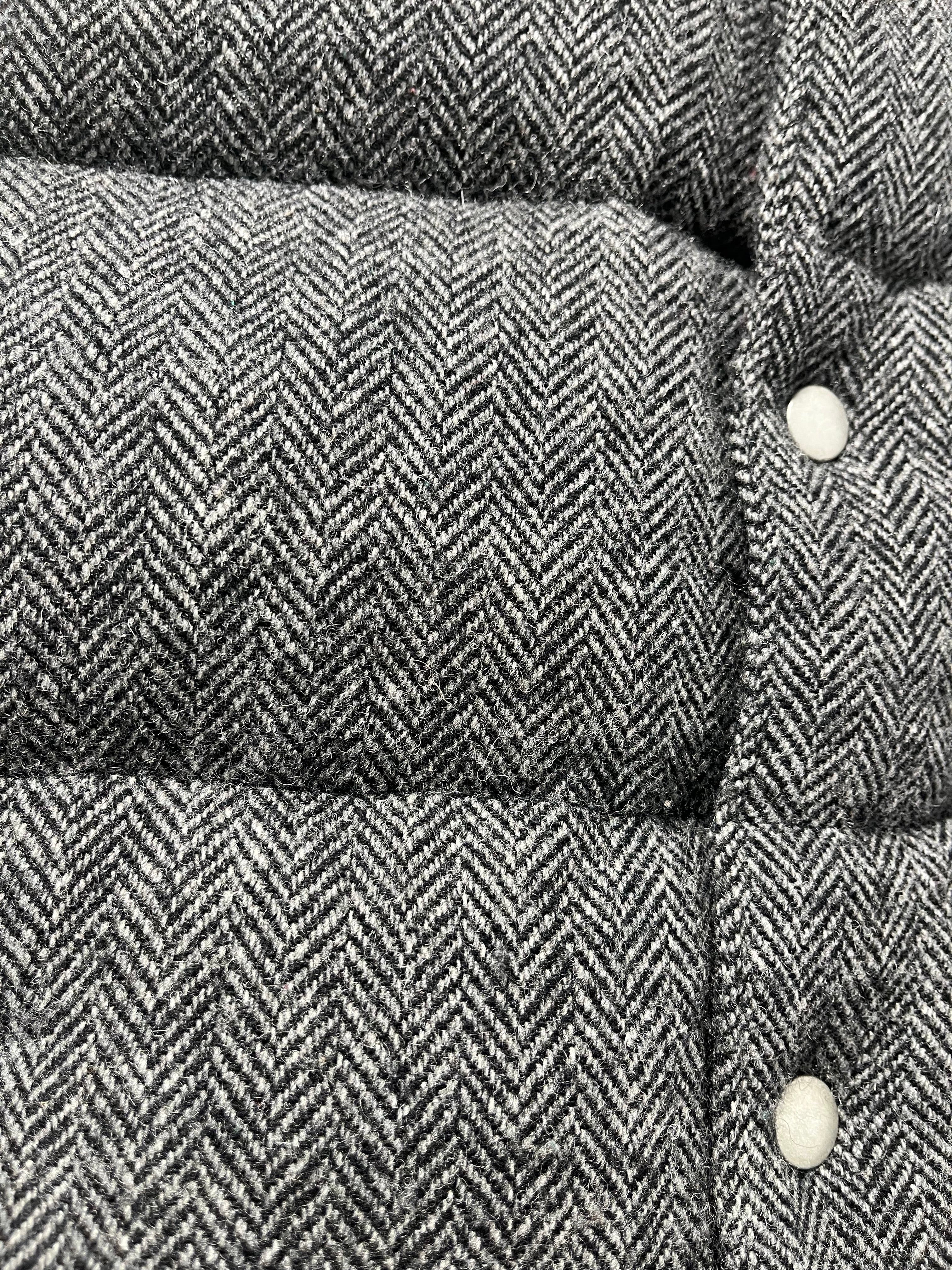 COMME des GARCONS HOMME/Puffer Vest/XS/Plaid/Wool/GRY/Utility/ view 3
