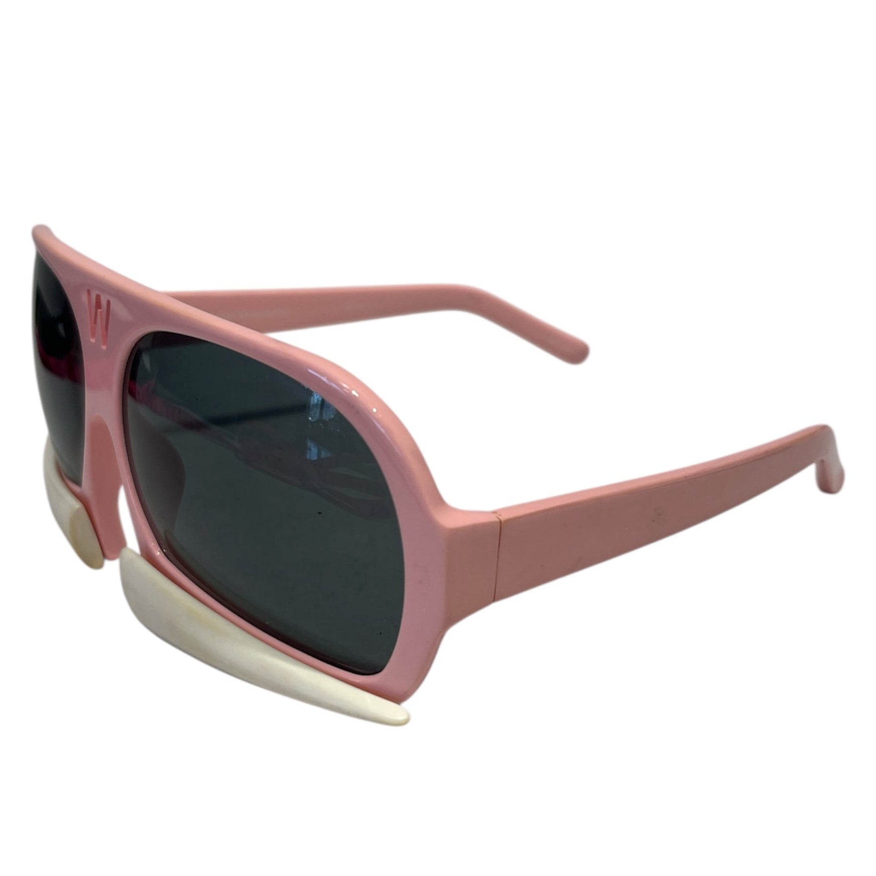 LINDA FARROW/Walter Van Beirendonck/Sunglasses/Celluloid/PNK/BONE FRAME SUNGLASSES view 2
