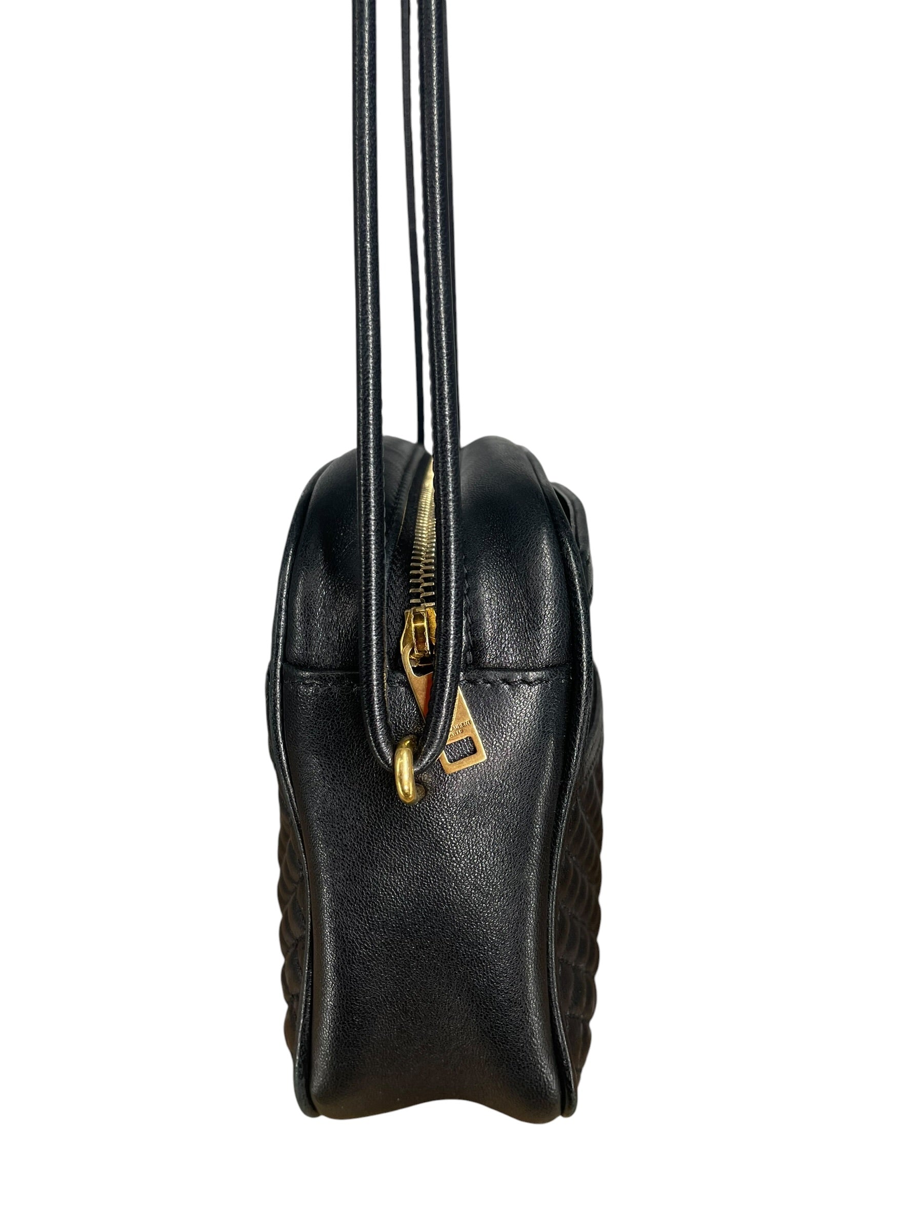 SAINT LAURENT/Hand Bag/Lambskin/BLK/QUILTED FRONT VICTOIRE CAMERA view 4