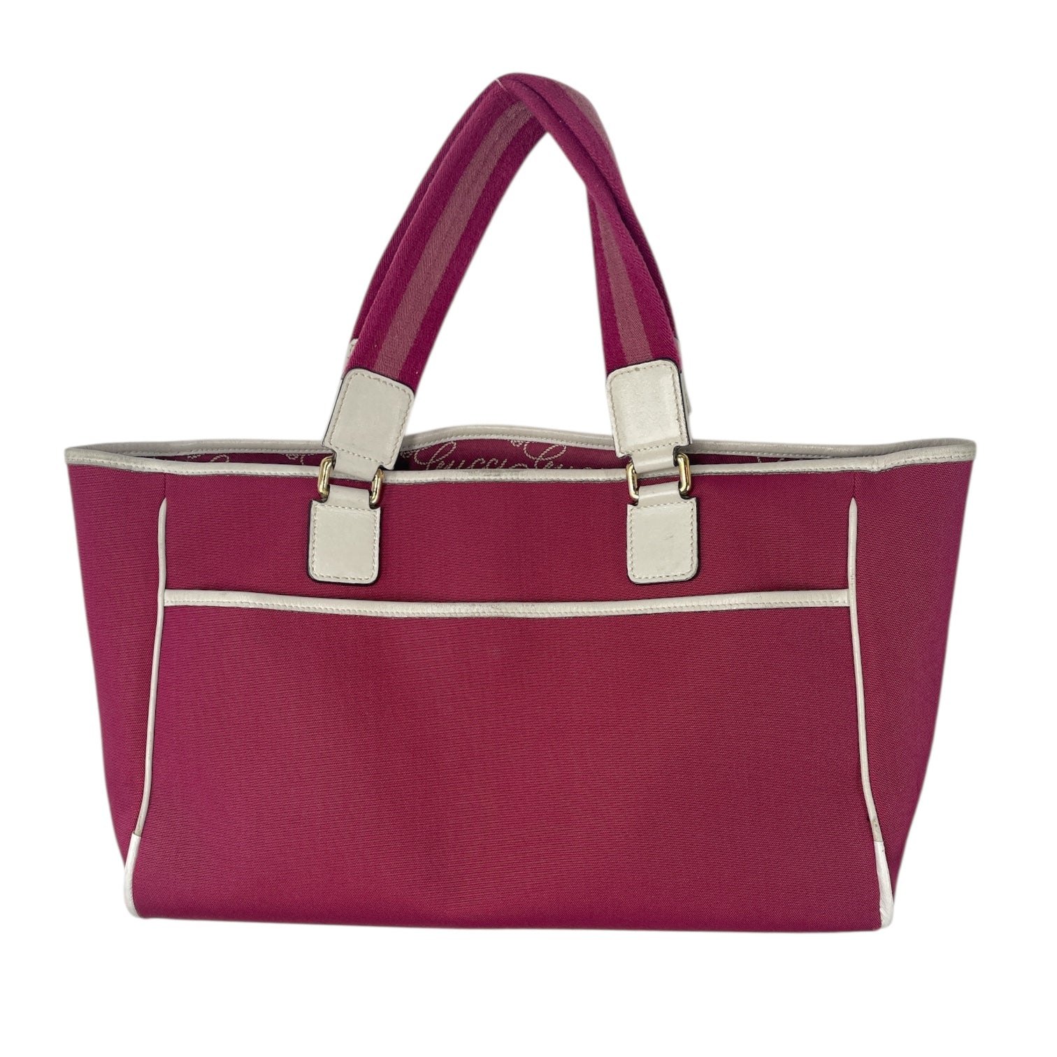 GUCCI/Cross Body Bag/M/Border/Cotton/MLT/toast canap cingihale pnk/crm view 2