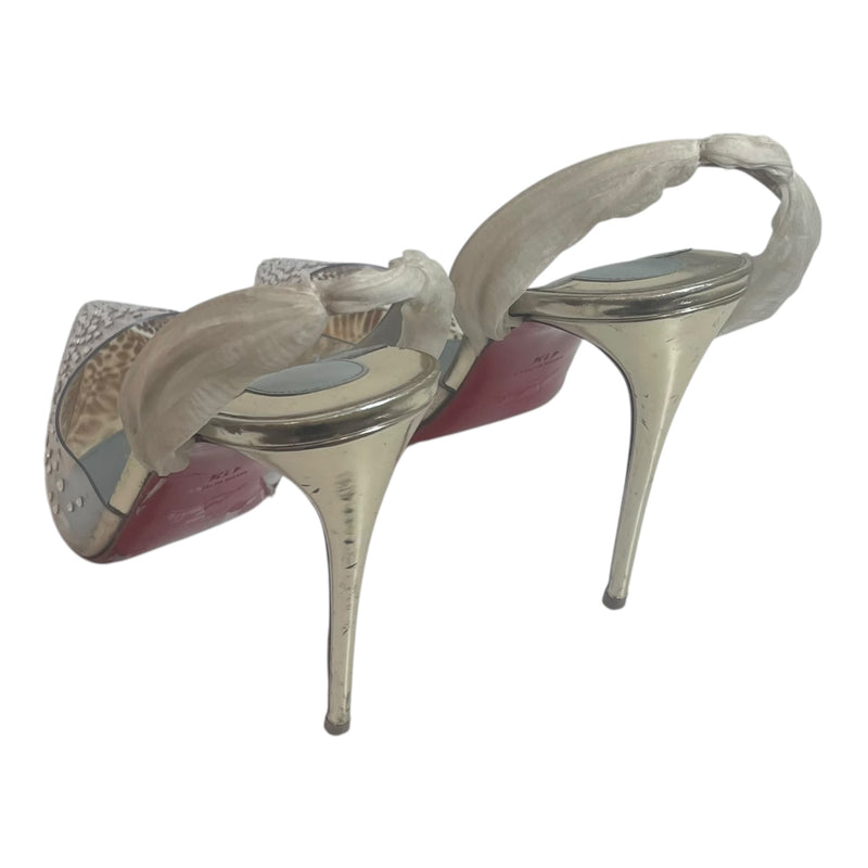 Christian Louboutin/Heels/EU 41.5/SLV/crystals