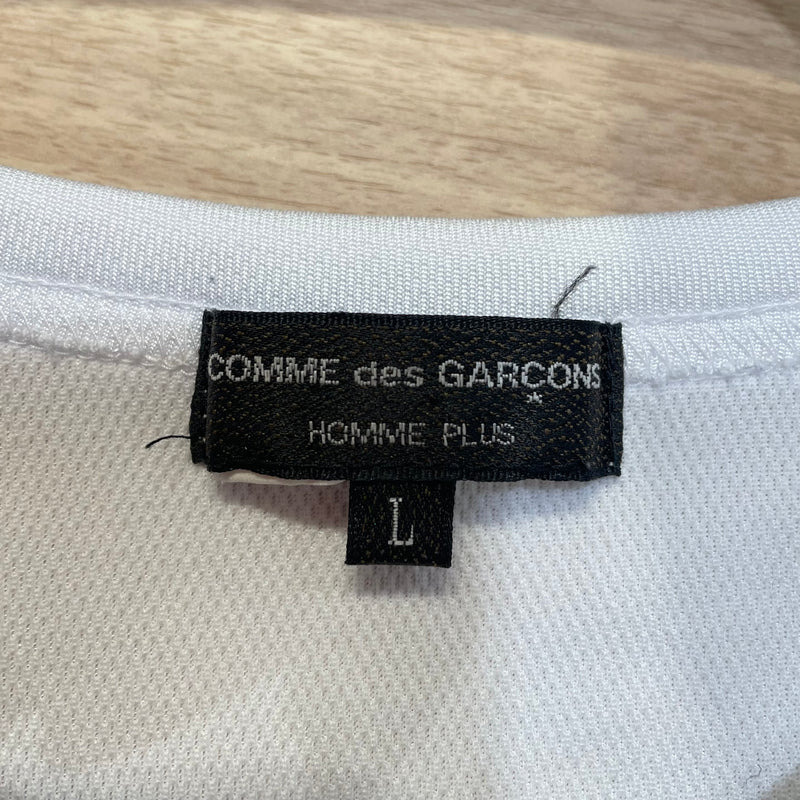 COMME des GARCONS HOMME PLUS/LS T-Shirt/L/Cotton/WHT/wear your freedom