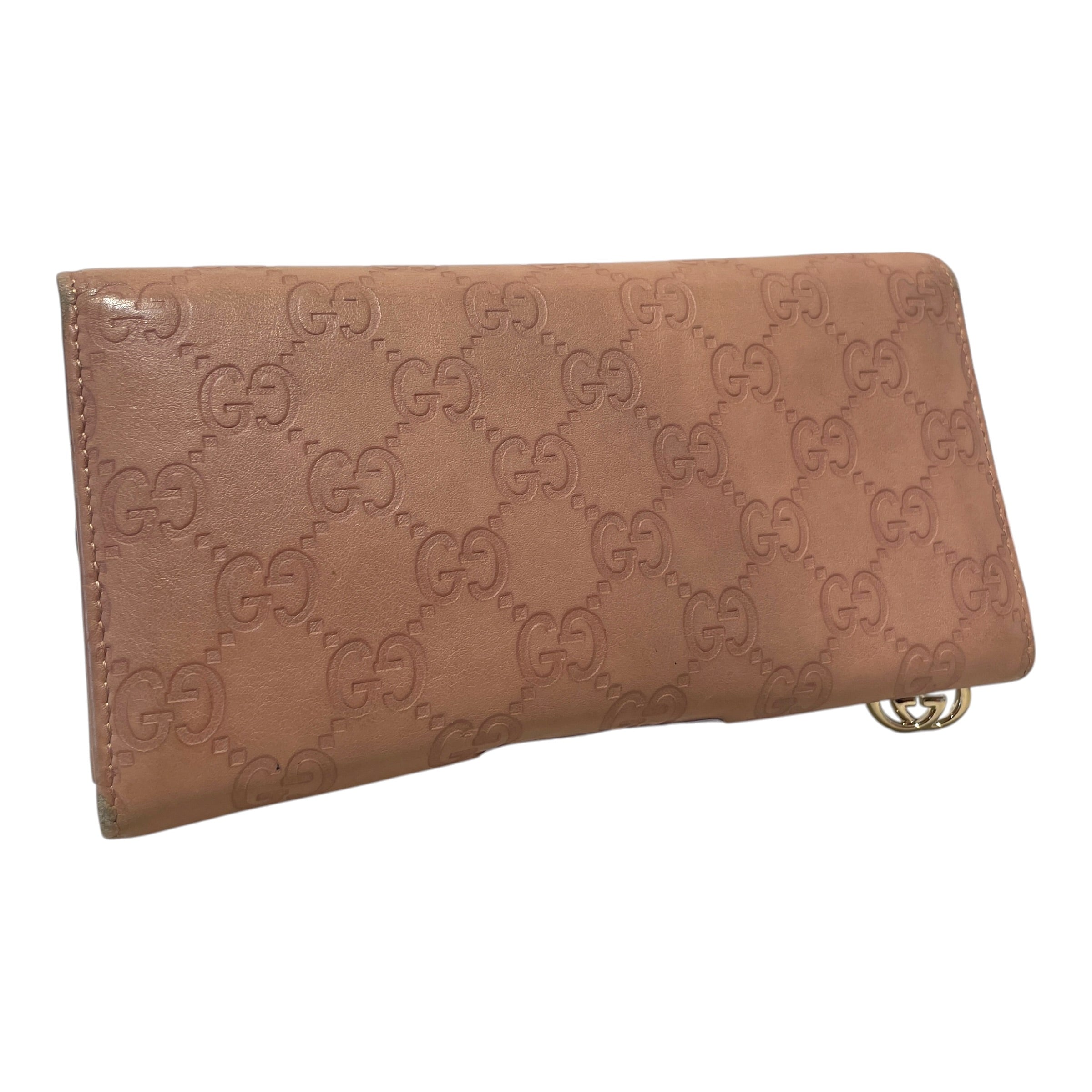 GUCCI/Long Wallet/Monogram/Leather/PNK/L's/Marmot Chain Flap view 2
