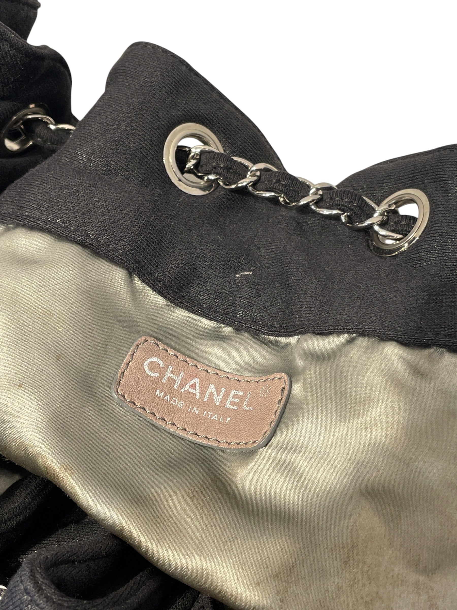 CHANEL/Tote Bag/Cotton/BLK/2008 CRUISE BAG view 9