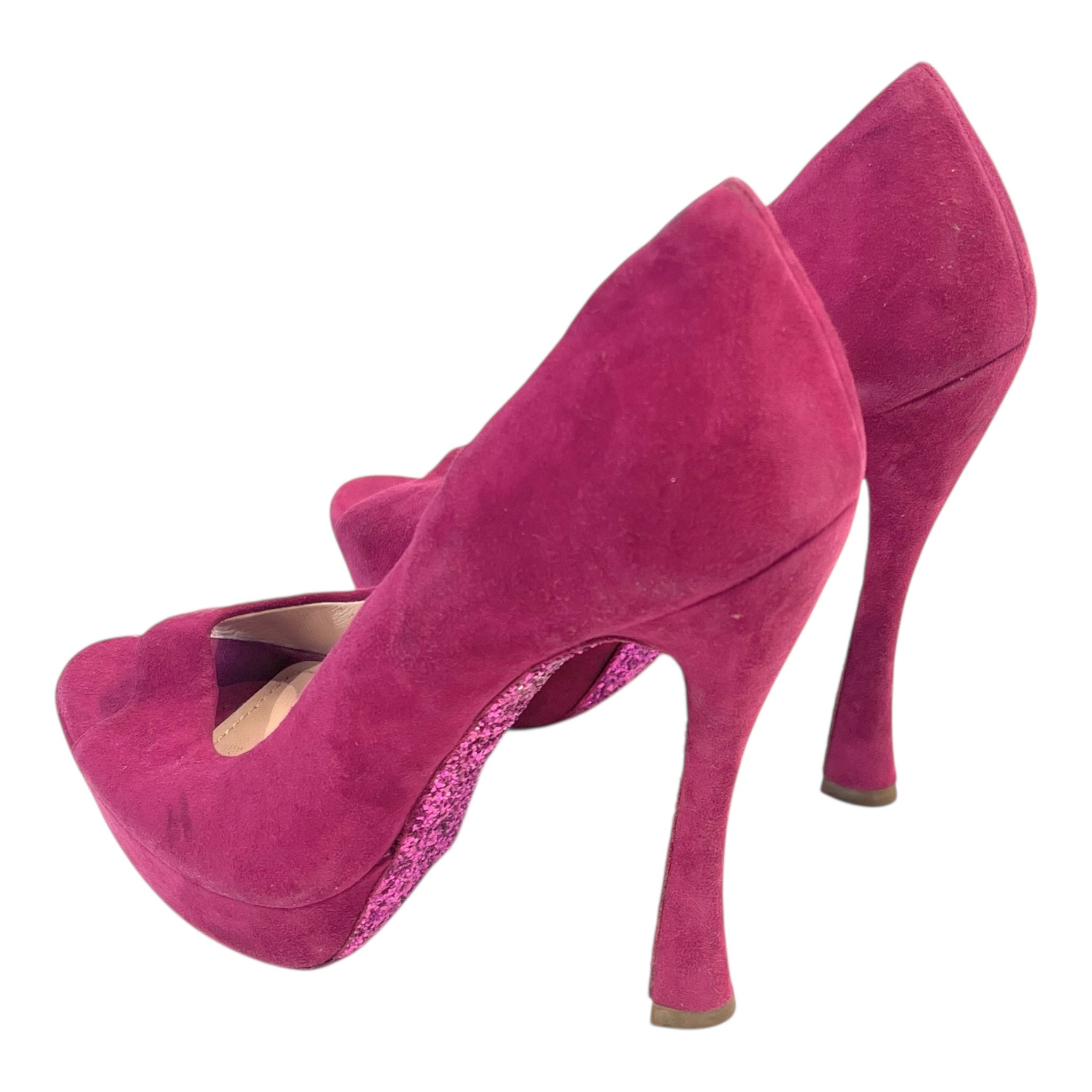 MIU MIU/Heels/EU 37.5/Glitter/PNK/ view 2