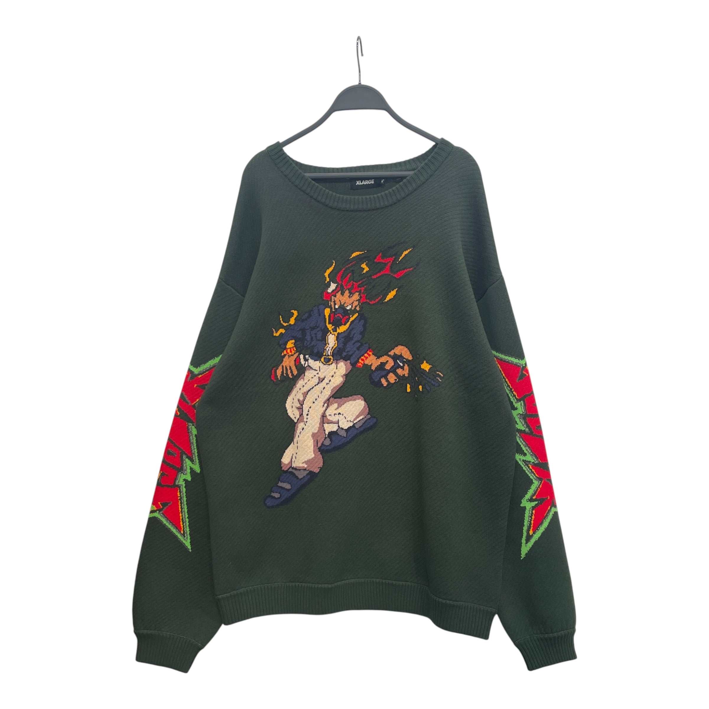 X-LARGE/Sweater/XL/Graphic/Cotton/GRN/CARTOON view 1