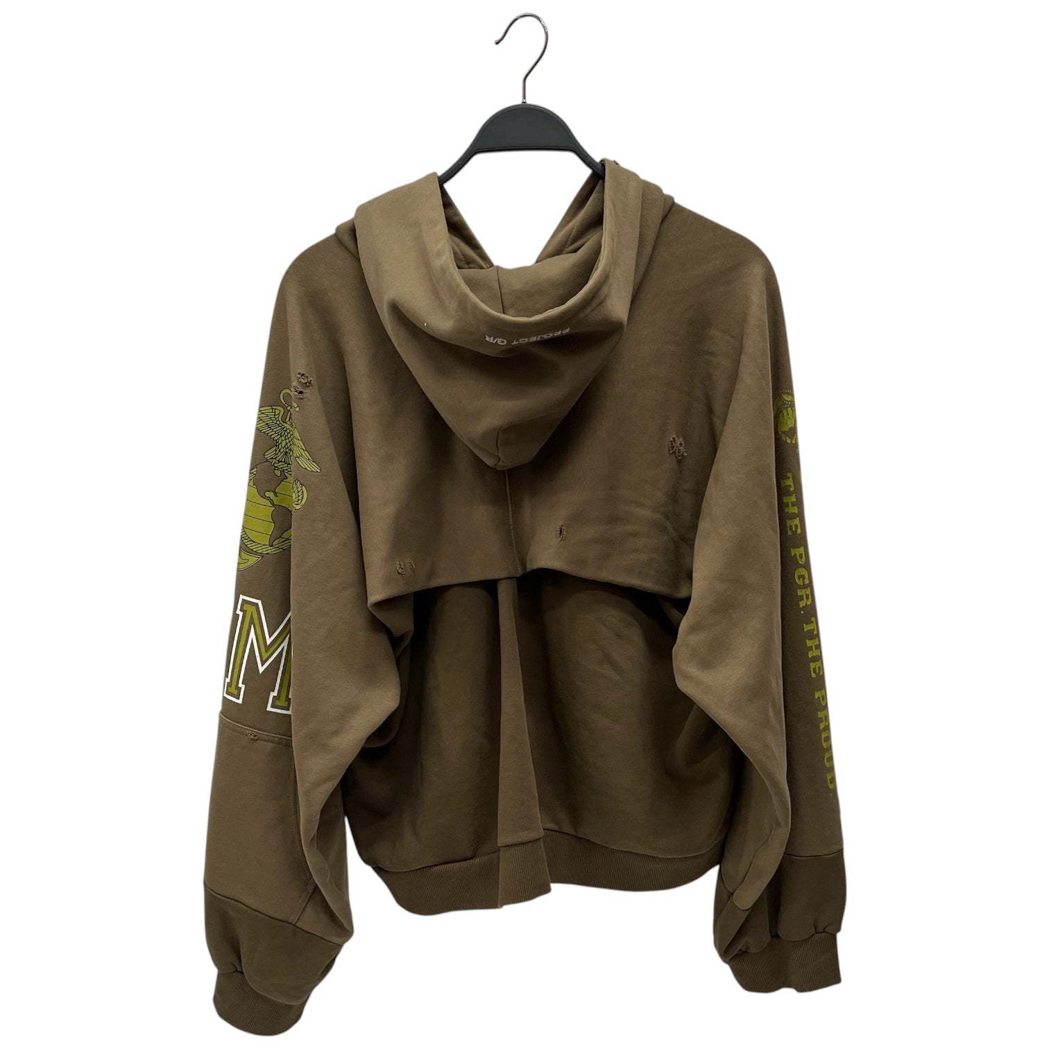 PROJECT G/R/Zip Up Hoodie/3/Cotton/GRN/ view 2