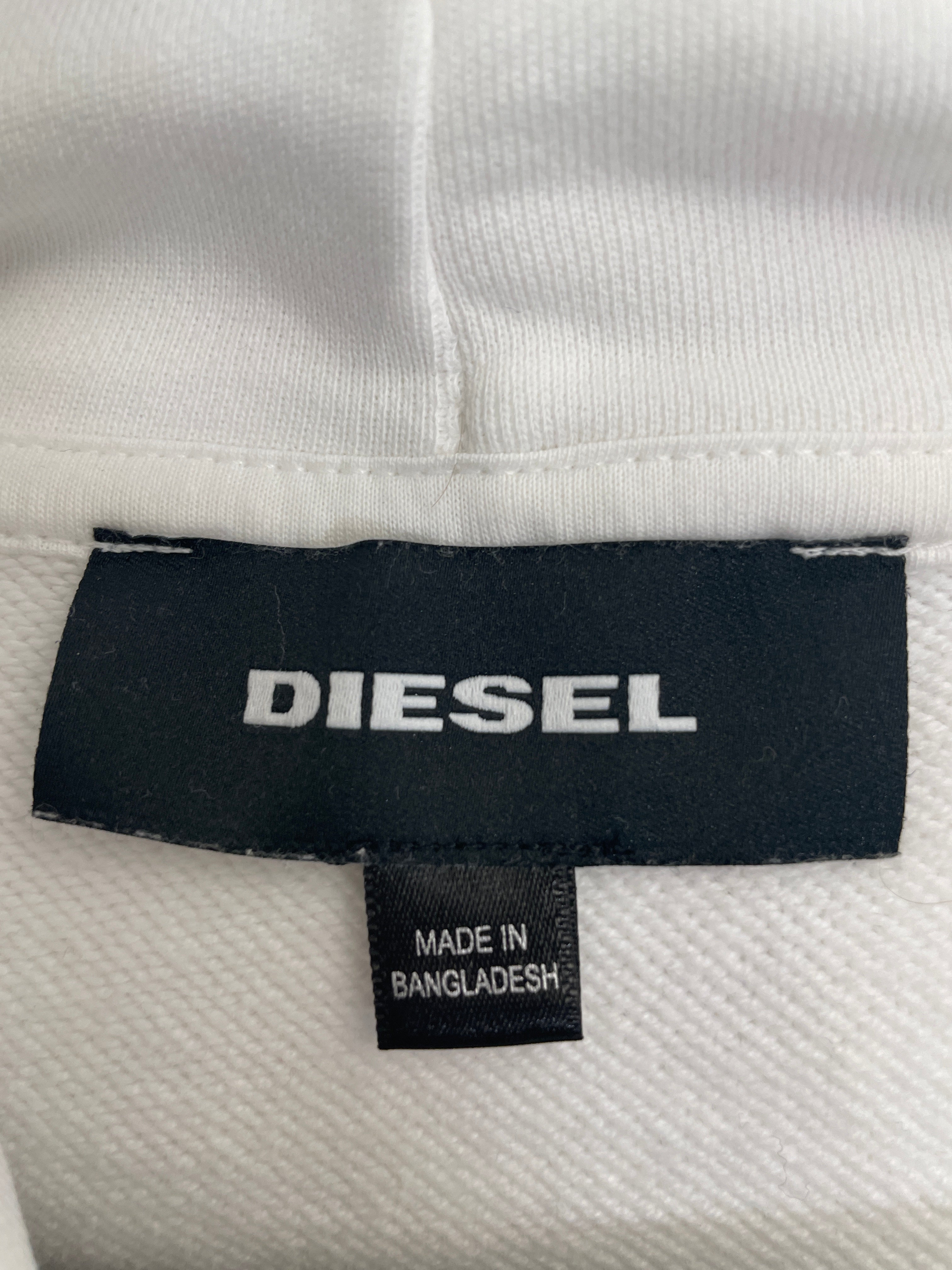 DIESEL/Hoodie/L/Cotton/WHT/ view 3