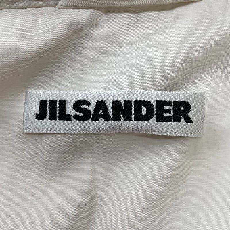 JIL SANDER/Coat/38/Nylon/WHT/SILVER BUTTONS