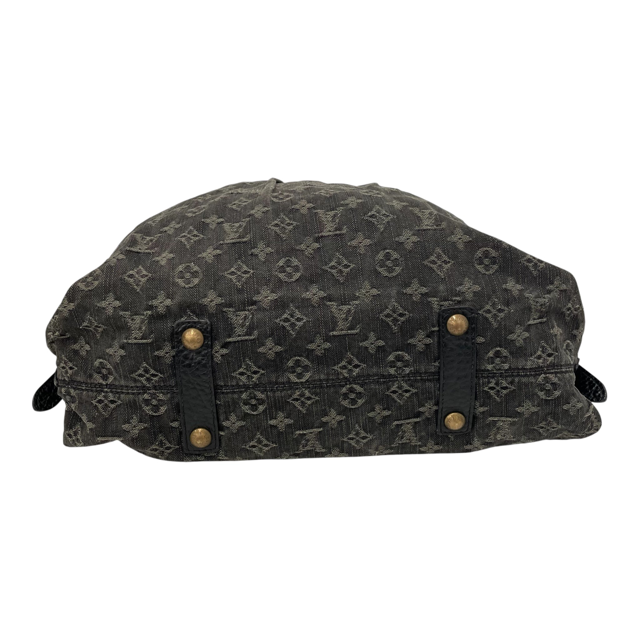 LOUIS VUITTON/Hand Bag/Monogram/Denim/BLK/NEO CABBY view 4